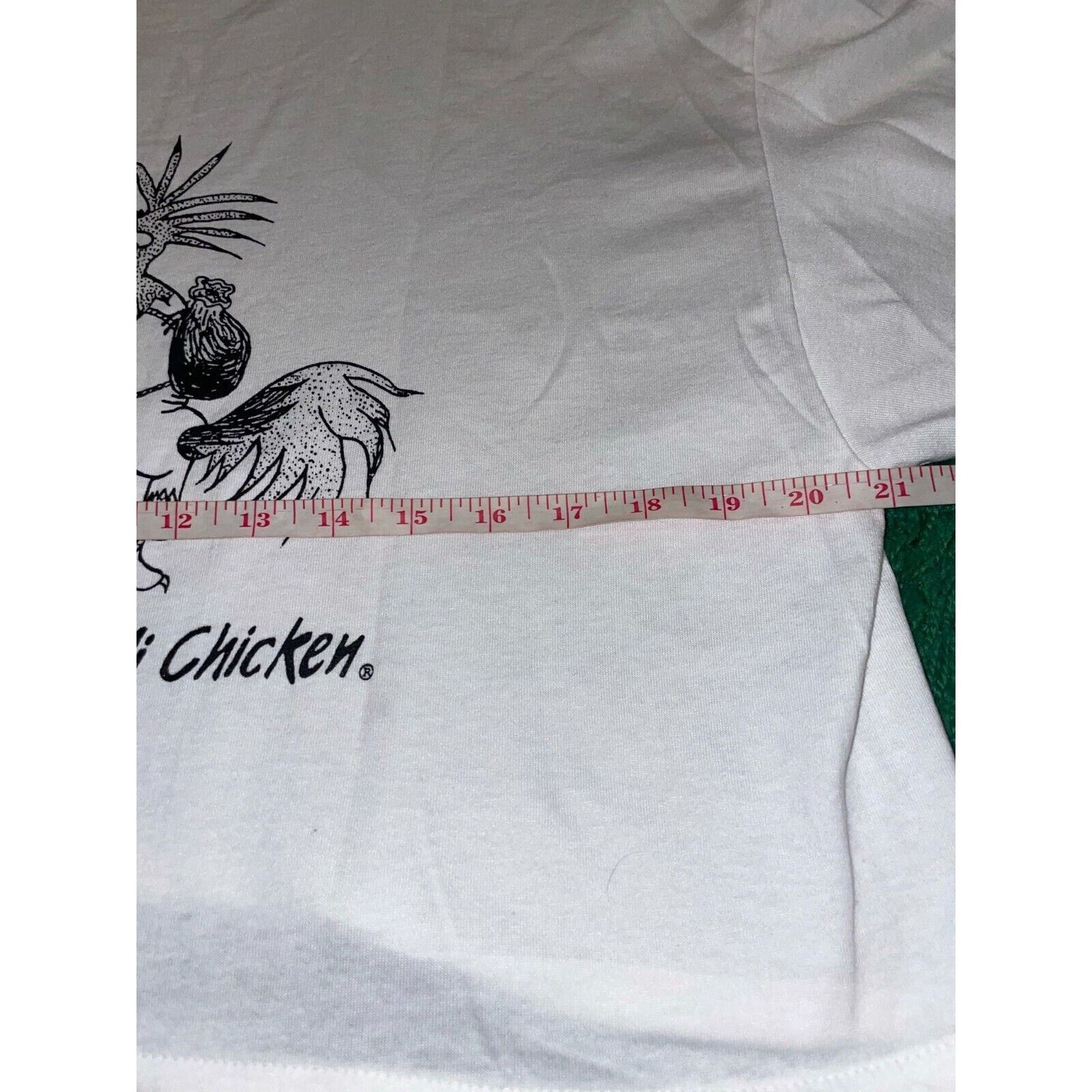Hanes Vintage The Kokopelli Chicken Shirt White Moab Diner Large Size L / US 10 / IT 46 - 10 Thumbnail