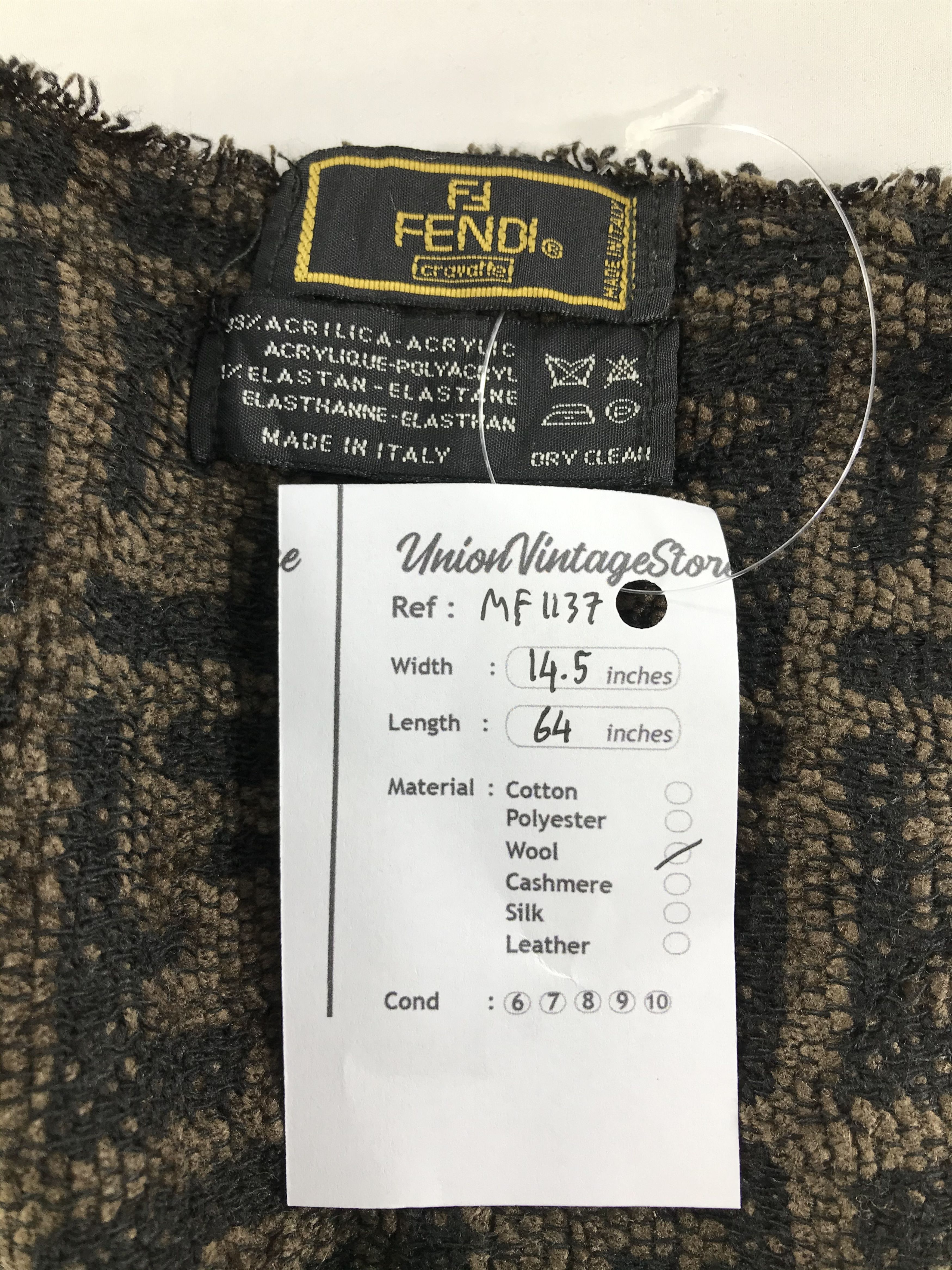 Fendi Vintage Fendi Scarf/Muffler/Neckwear MF1137 Size ONE SIZE - 4 Thumbnail