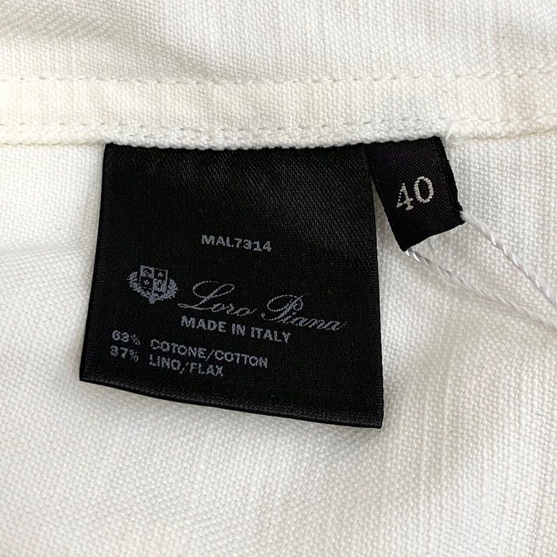 Loro Piana LORO PIANA White pocket logo letter embroidery cotton long Size XS / US 0-2 / IT 36-38 - 7 Thumbnail