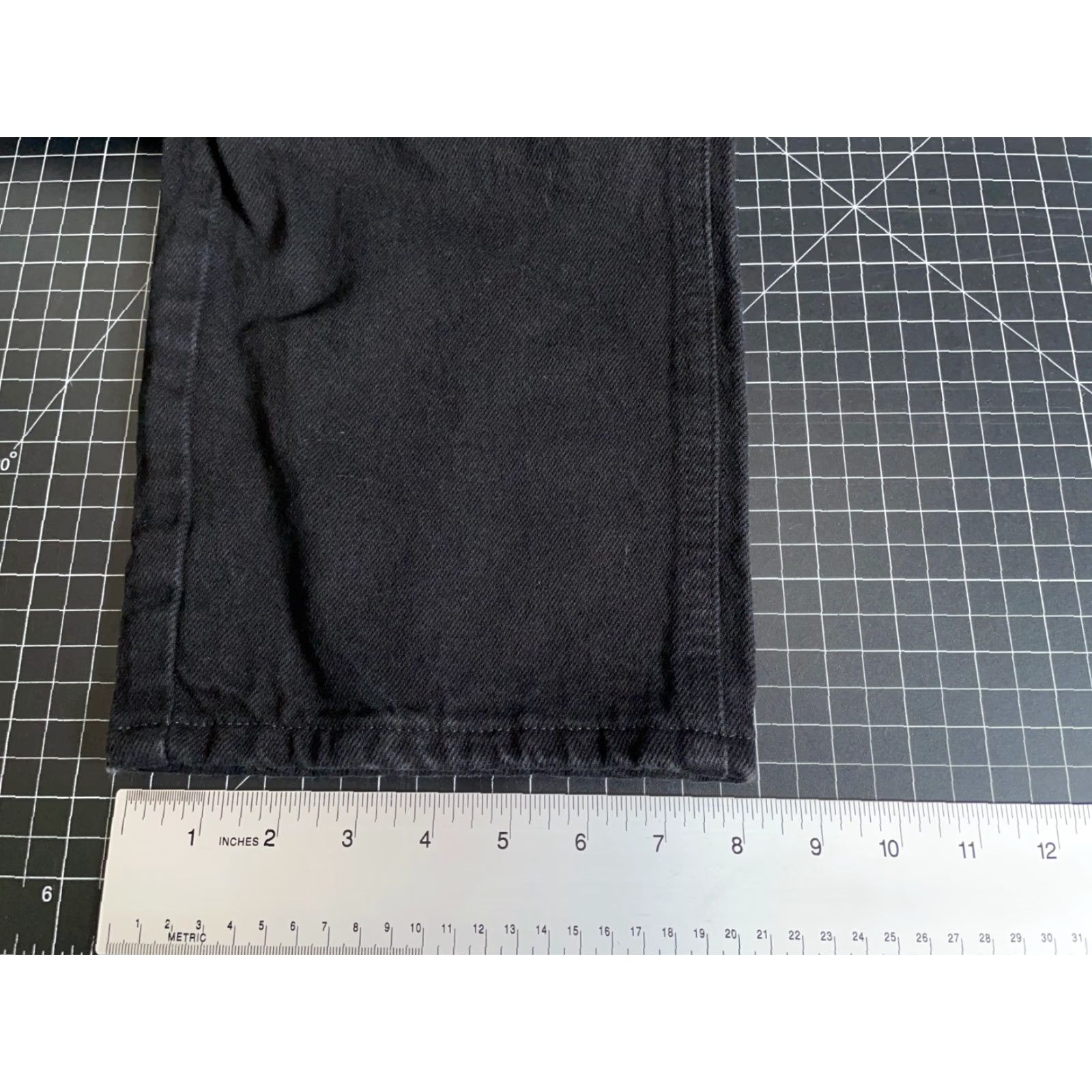 Dickies Dickies Jeans Men's 34 x 34 Black Denim Double Knee 5-Pocket Zip Fly Mid Rise Straight Vintage 90s Grunge Retro Width 32 x 33 Size US 32 / EU 48 - 7 Thumbnail