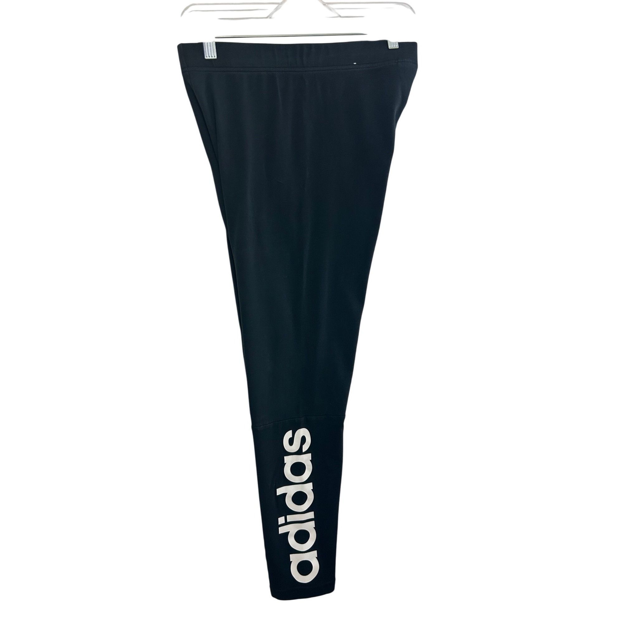 Adidas Adidas Women Leggings Ankle Black Logo Activewear Athleisure Size 28" / US 6 / IT 42 - 9 Thumbnail