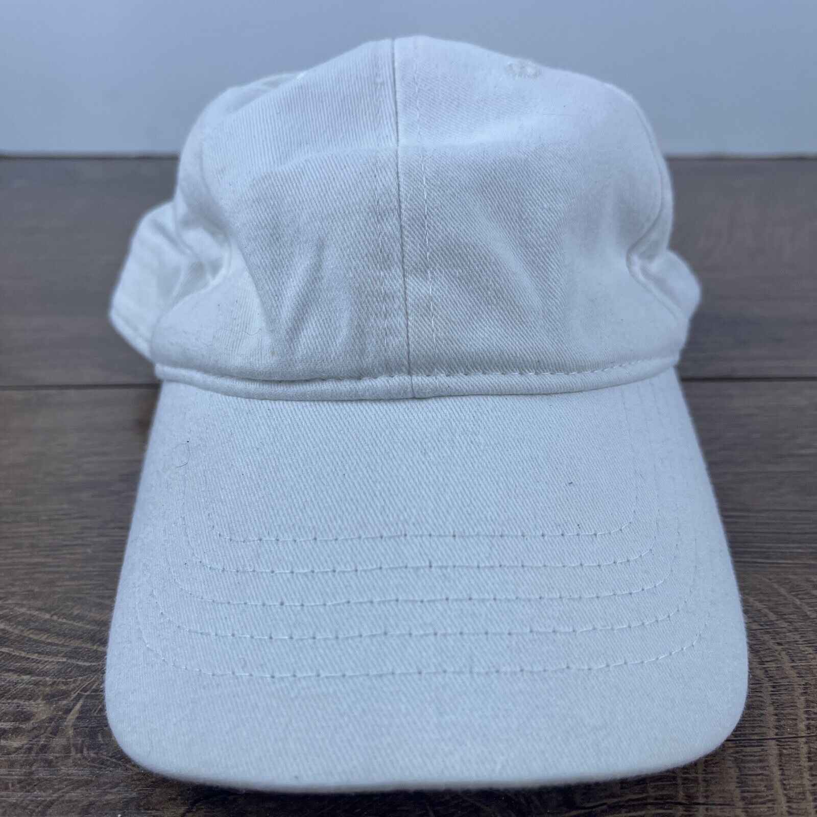 Other White Baseball Hat Plain White Hat Adjustable Adult Size Hat Size ONE SIZE - 1 Thumbnail