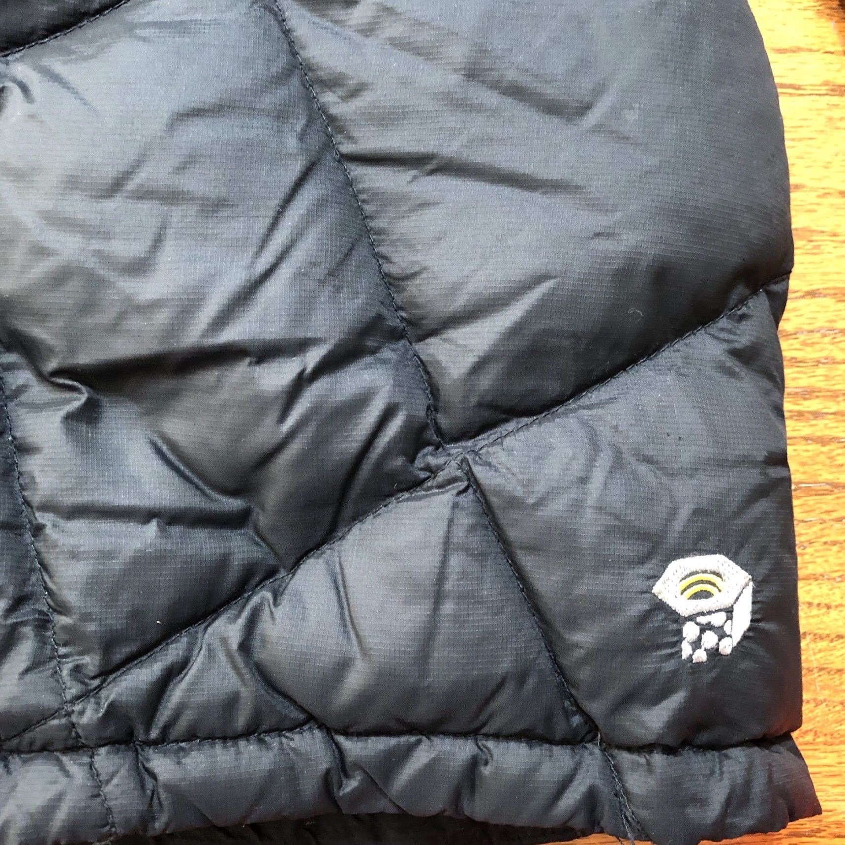 Mountain Hardwear VINTAGE Mountain Hardwear Jacket Womens S Black Full Zip Down Puffer Trench Coat Hooded Size S / US 4 / IT 40 - 6 Thumbnail