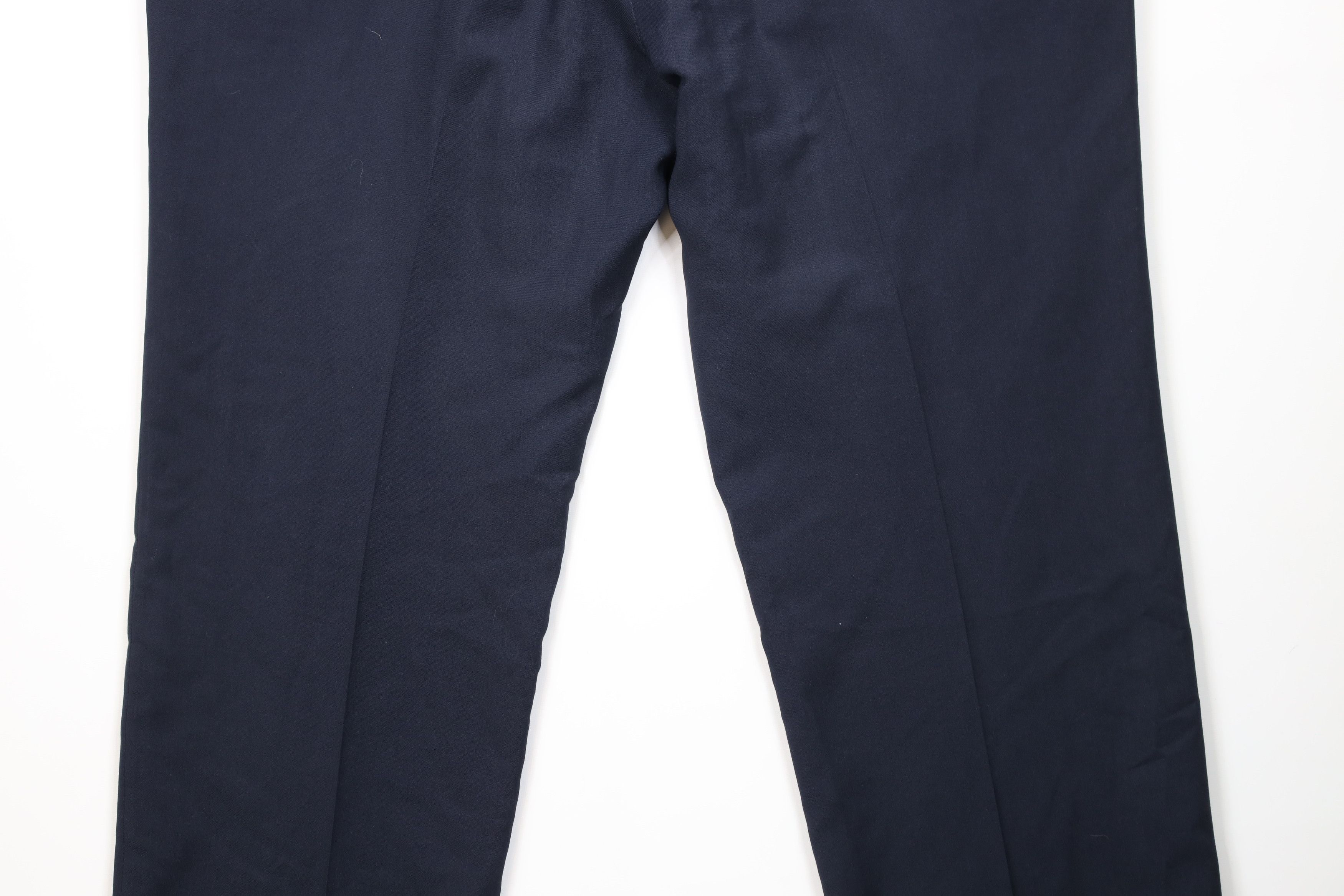 Vintage Vintage 70s Streetwear Wide Leg Knit Chino Pants Blue USA Size US 44 / EU 60 - 11 Thumbnail