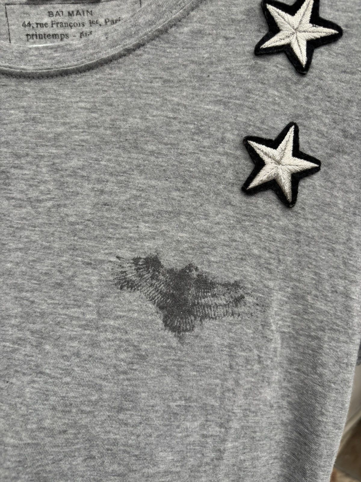 Balmain SS12 Post Decarnin Patch T-shirt Size US XS / EU 42 / 0 - 3 Thumbnail