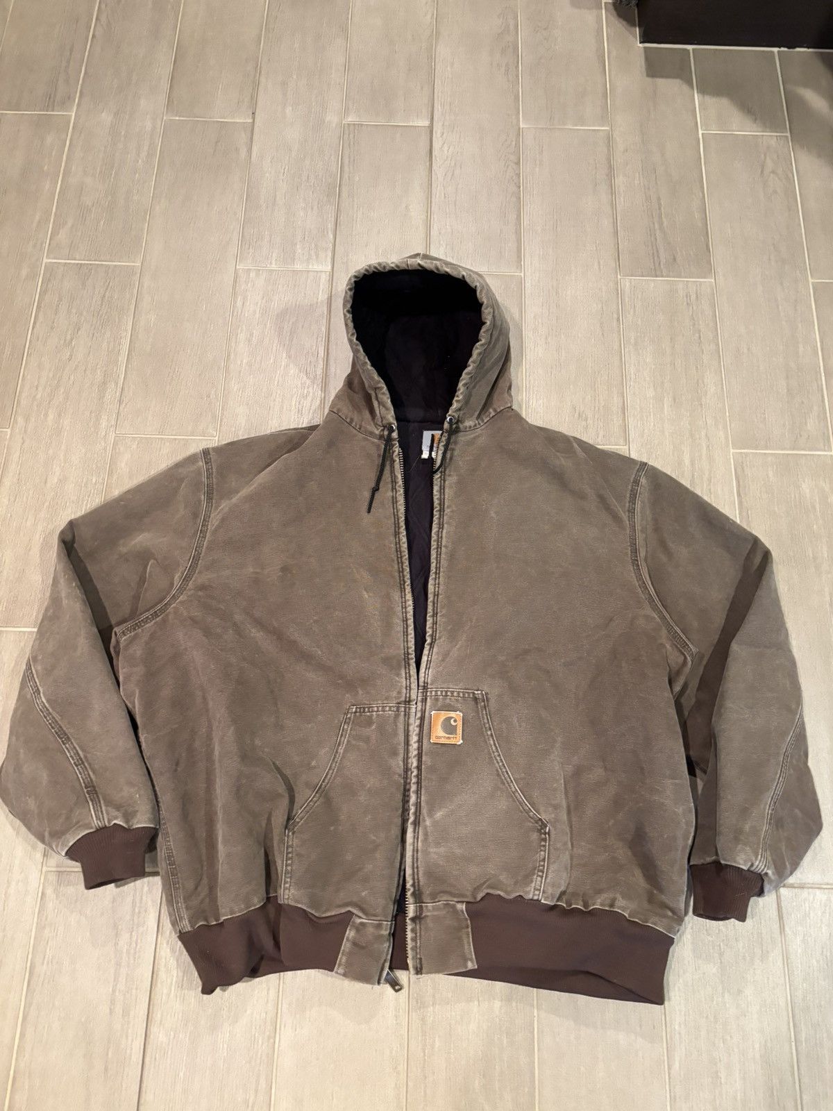 Carhartt Carhartt Hooded Vintage Jacket Size US XL / EU 56 / 4 - 1 Thumbnail