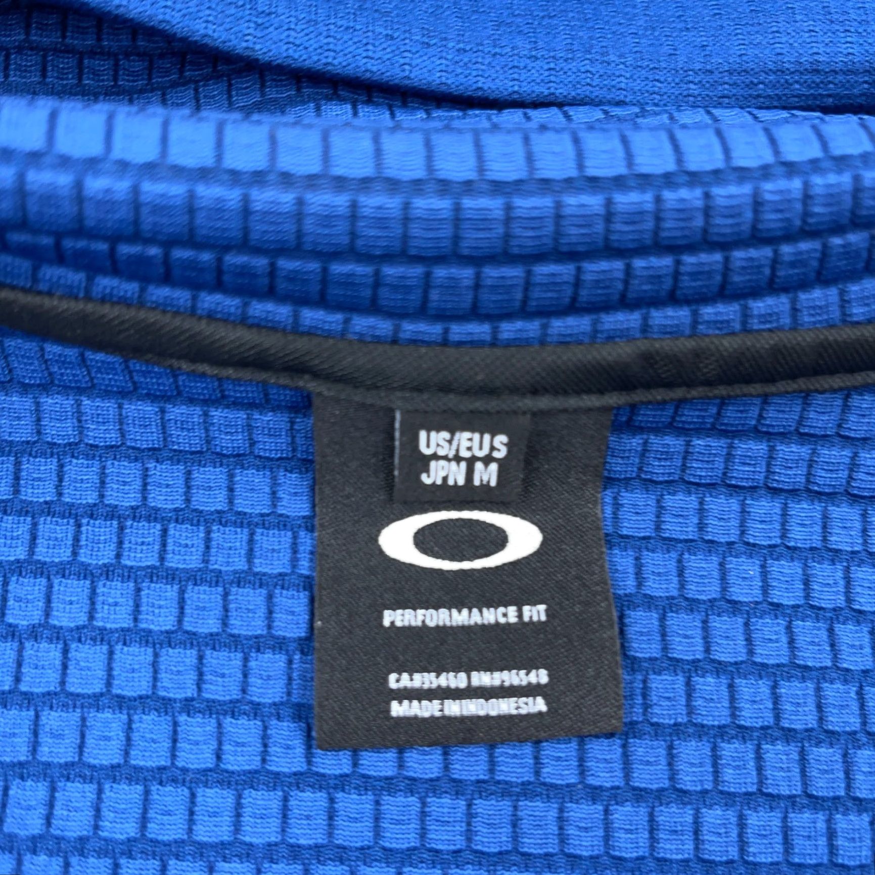 Oakley Oakley Hoodie Men Small Royal Blue Full Zip Track Jacket Performance Fit Size US S / EU 44-46 / 1 - 7 Thumbnail