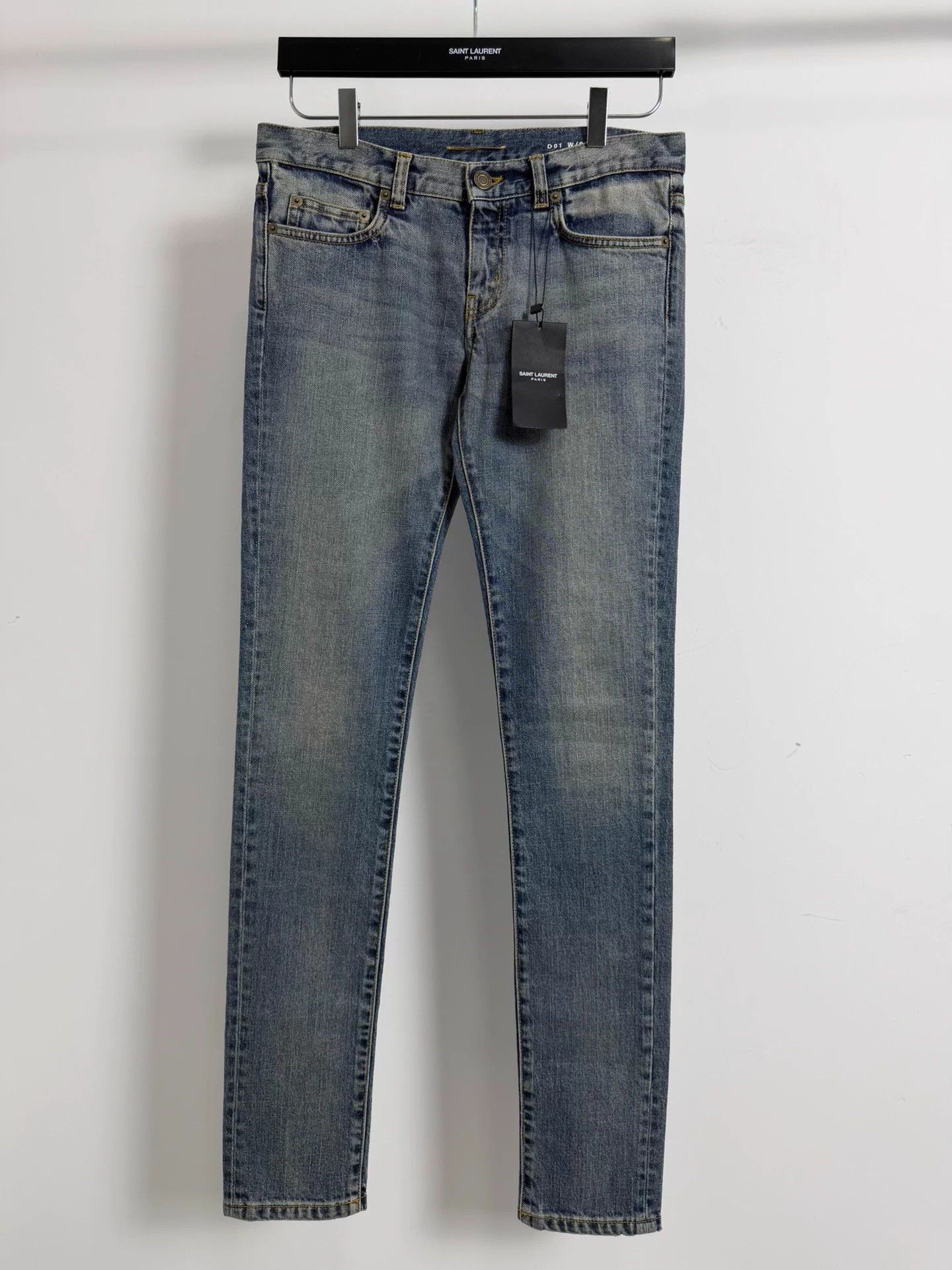 SLP 13fw 27 cat whisker distressed denim new w/ tags