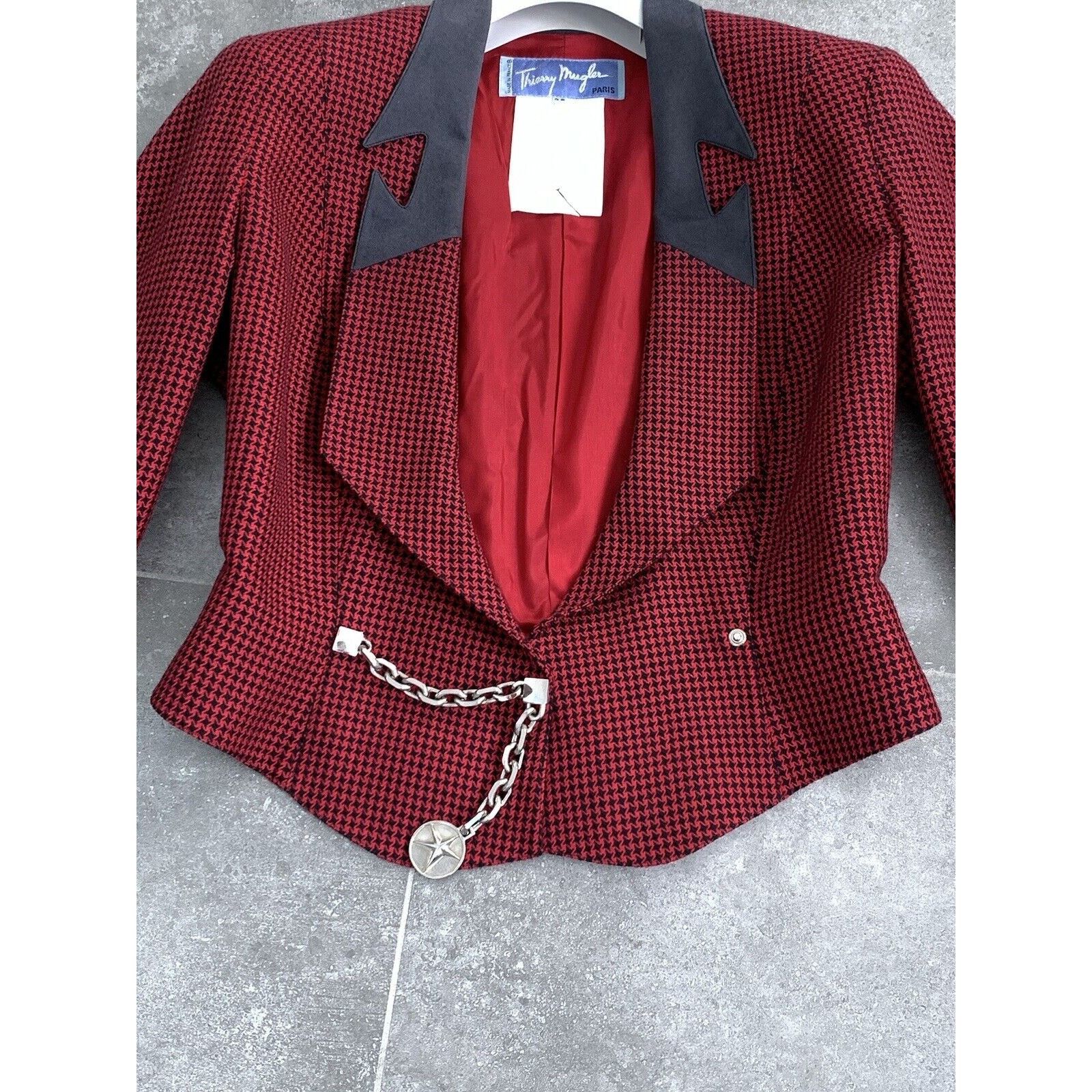 Designer × Thierry Mugler Women's THIERRY MUGLER PARIS Blazer Jacket EU 38 UK 10 S M Size M / US 6-8 / IT 42-44 - 21 Thumbnail