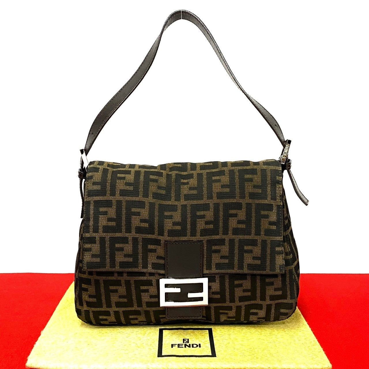 Fendi Fendi Shoulder Bag Brown Leather Size ONE SIZE - 1 Thumbnail