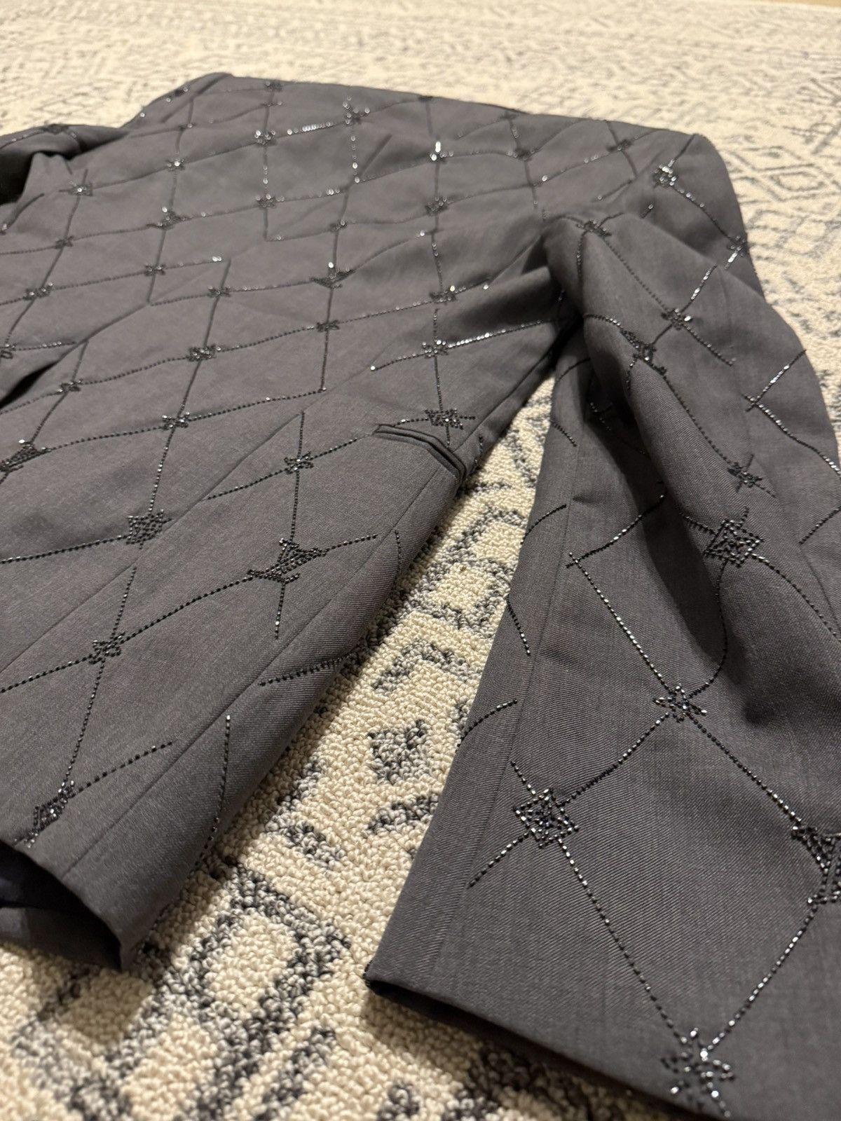 Louis Vuitton Louis Vuitton Evening Cut Away Jacket (1AAV14) Size 50R - 19 Thumbnail