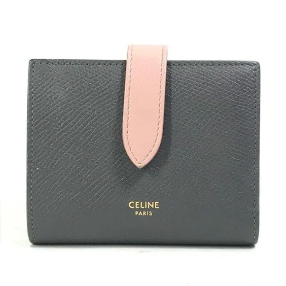 Celine o1w1db10125 10H263BRU Size: OS / Small Strap Wallet in Grey Size ONE SIZE - 1 Thumbnail