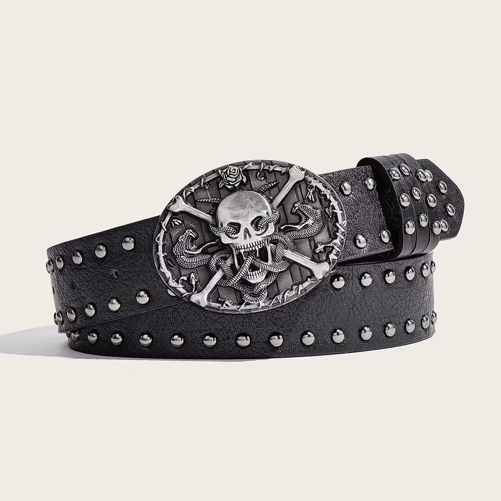 💥skull head snake black belt
