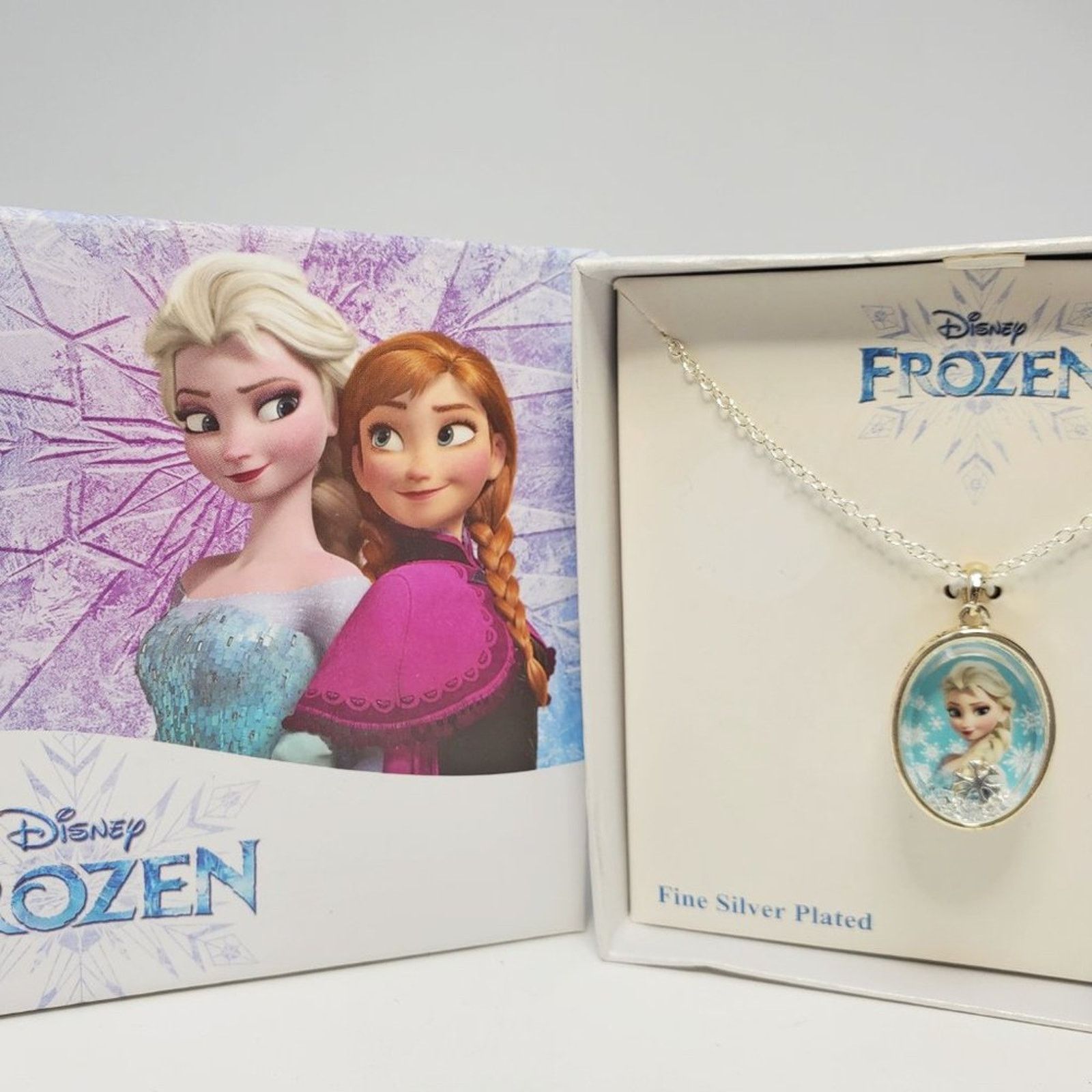 Disney Disney Frozen Elsa Shaker Necklace Silver Blue Snowflake Size ONE SIZE - 2 Thumbnail