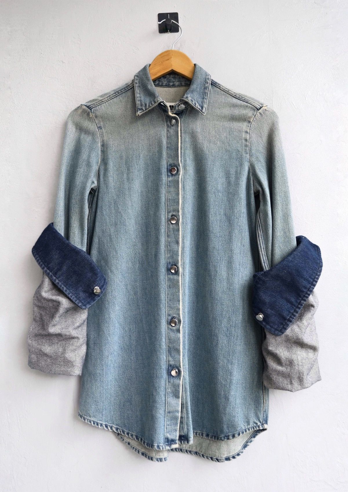 Maison Margiela Maison Margiela MM6 AW15 Folded-Sleeves Denim Shirt Size M / US 6-8 / IT 42-44 - 5 Thumbnail