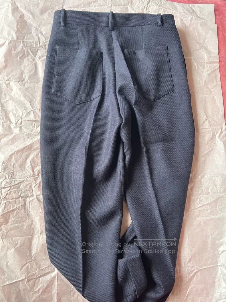 The Row The Row size 6 Glossy Wool Twill Rolled Tapered Straight Le Size 26" / US 2 / IT 38 - 4 Thumbnail