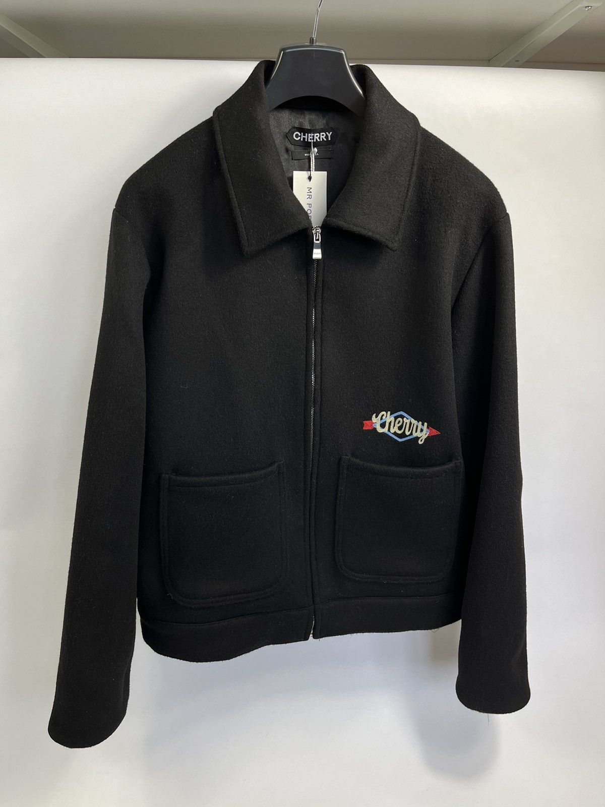 Cherry LA Black embroidered wool jacket Size US XL / EU 56 / 4 - 2 Thumbnail