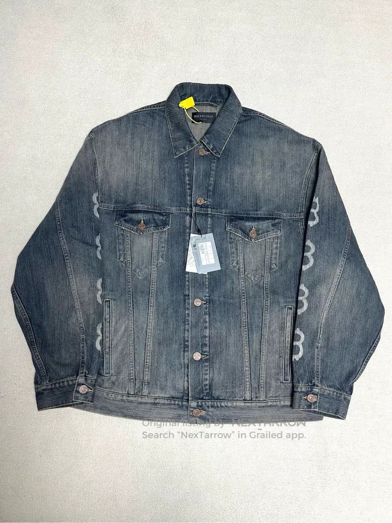 Balenciaga Balenciaga Bitcoin Dirty Washed Double B Distressed Destro Size US XS / EU 42 / 0 - 2 Thumbnail
