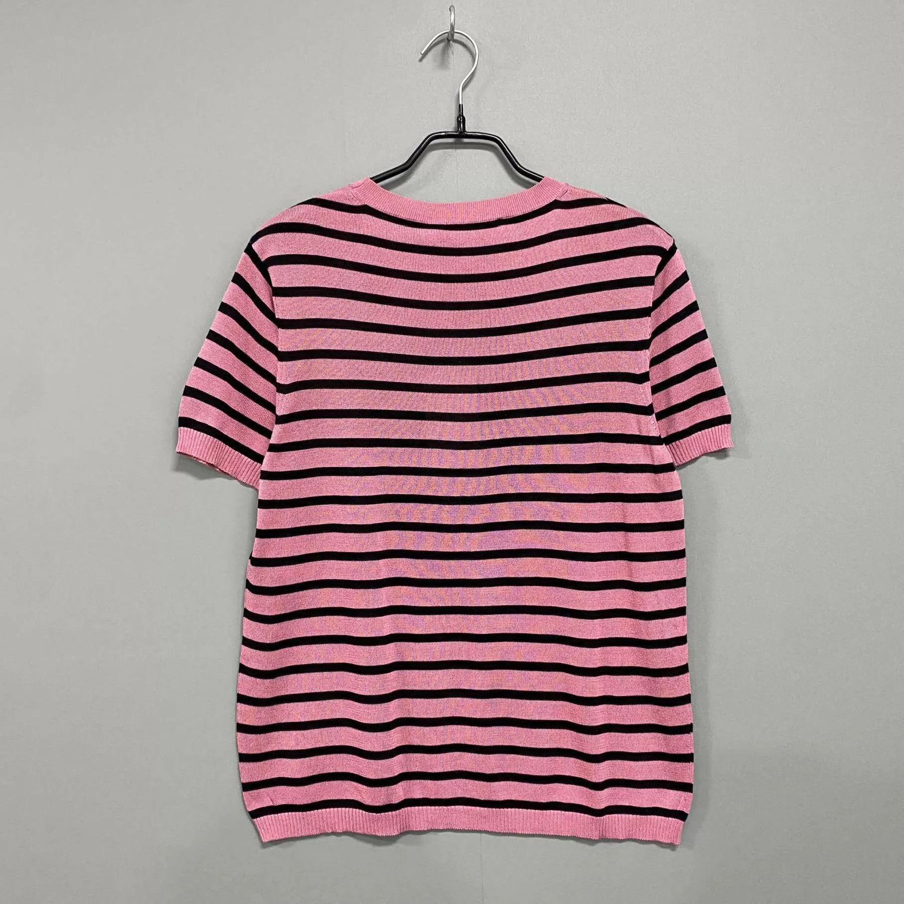 Dior Dior 8 Logo Stripe Short Sleeve Knit Sweater 38 Size S / US 4 / IT 40 - 5 Thumbnail