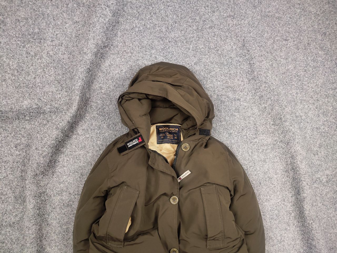 Woolrich Woolen Mills Woolrich Arctic Airforce 4 Pocket Parka Down Hooded Jacket Size M / US 6-8 / IT 42-44 - 1 Thumbnail