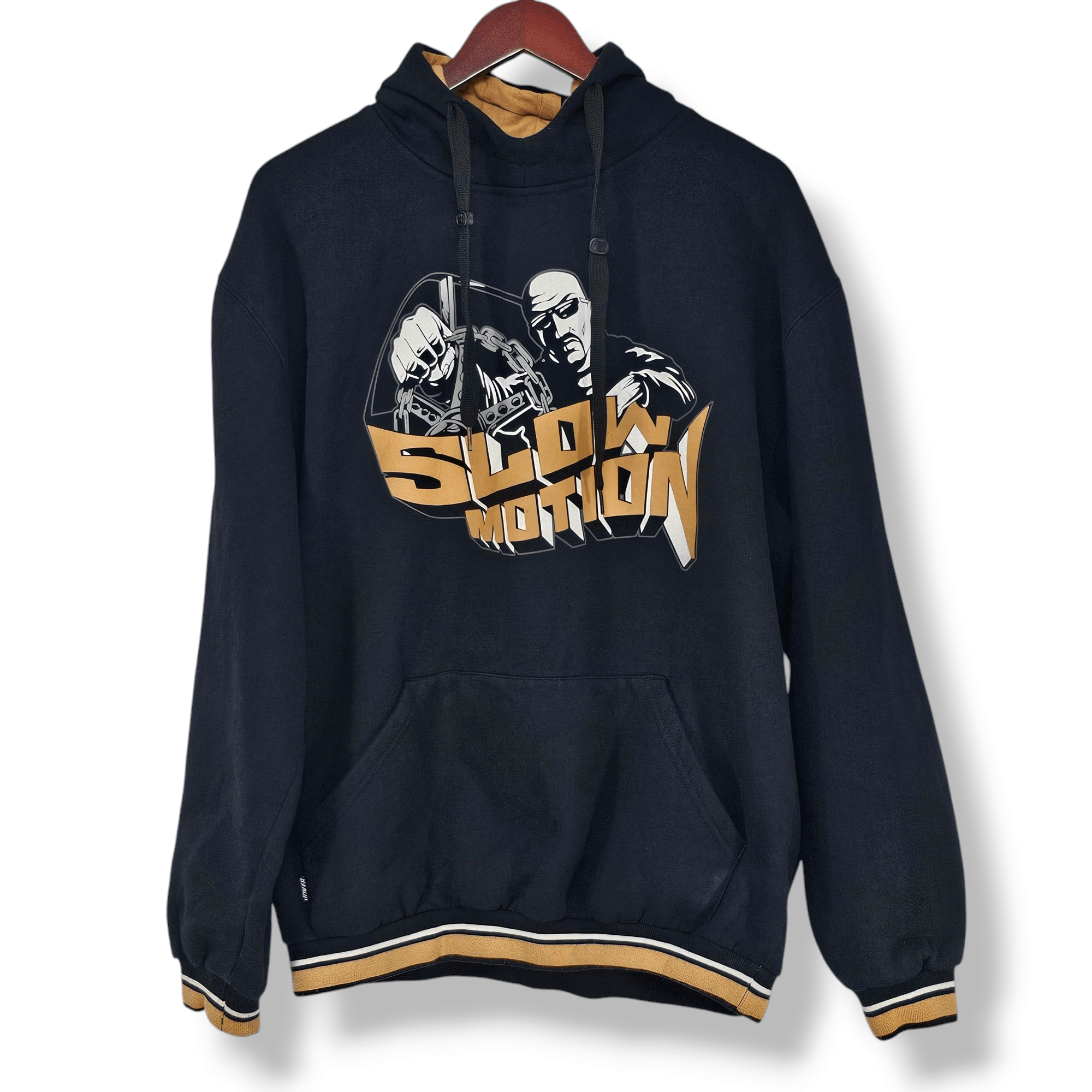 Other Vintage Y2K Joker Brand Black Hoodie Slow Motion Graphic Size US XL / EU 56 / 4 - 1 Thumbnail