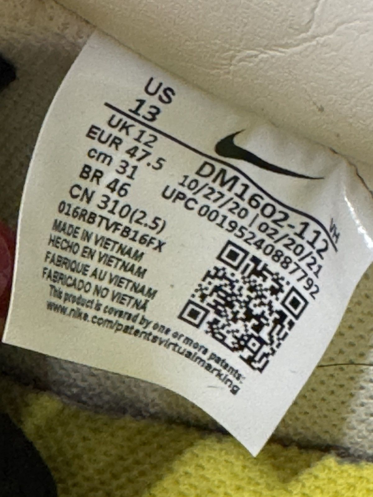 Nike × Off-White Nike x Off-White Dunk Low “Lot 10 of 50” / Blue Lace / US 13 Size US 13 / EU 46 - 12 Thumbnail