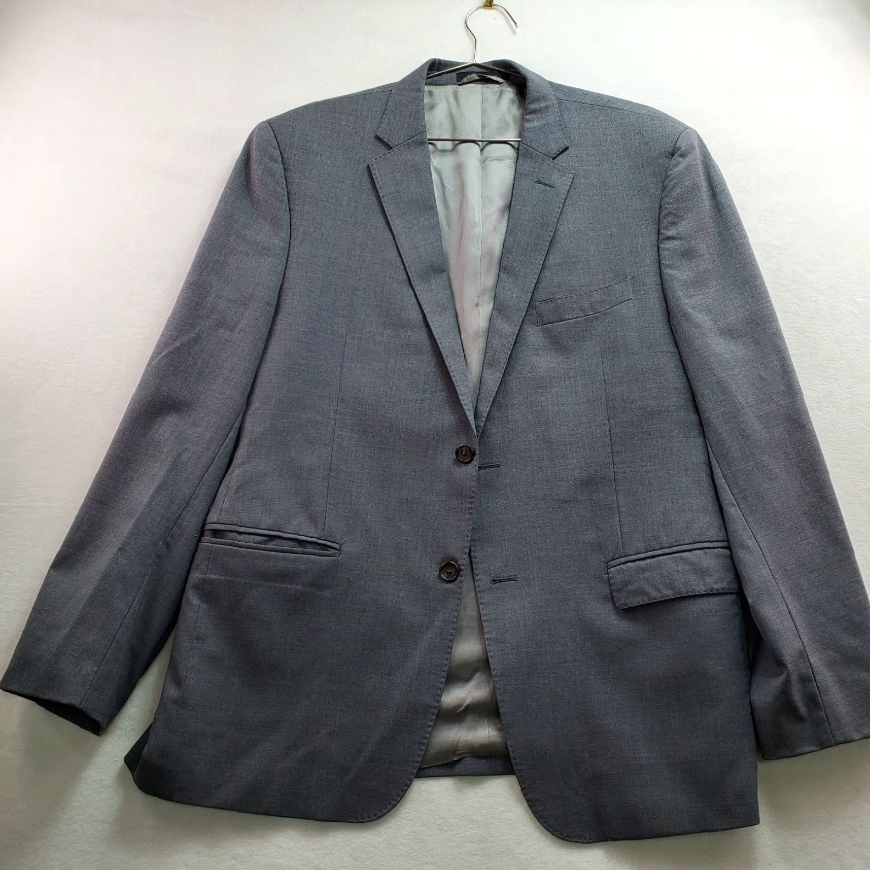 Ralph Lauren Lauren Ralph Lauren Blazer Jacket Men Slim Gray 44R Notch Single Breasted Two-Button 4-Button Style Size 44R - 2 Thumbnail