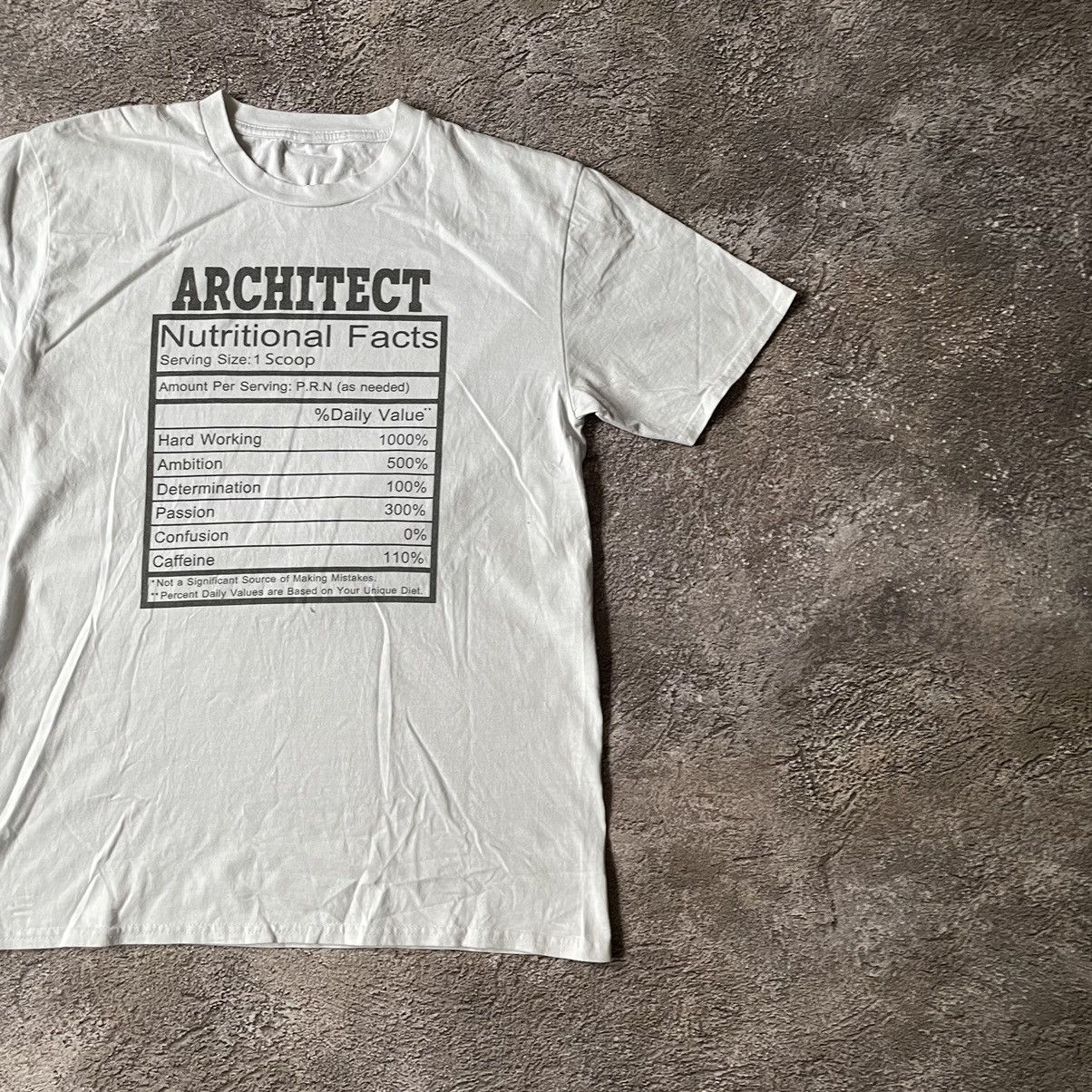 Vintage Vintage Y2K Architect Graphic Tee Cream Oversized Japanese L Size US L / EU 52-54 / 3 - 3 Thumbnail