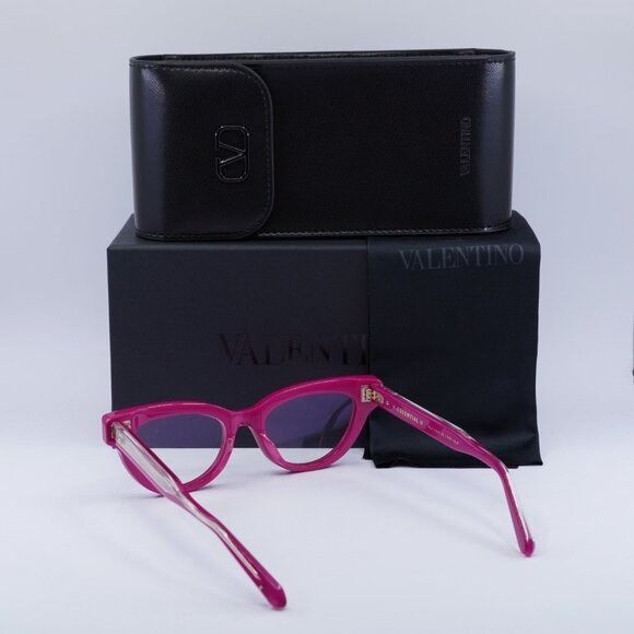 Valentino Valentino V-ESSENTIAL II VLX-124C Eyeglasses Pink 50mm Size ONE SIZE - 10 Thumbnail