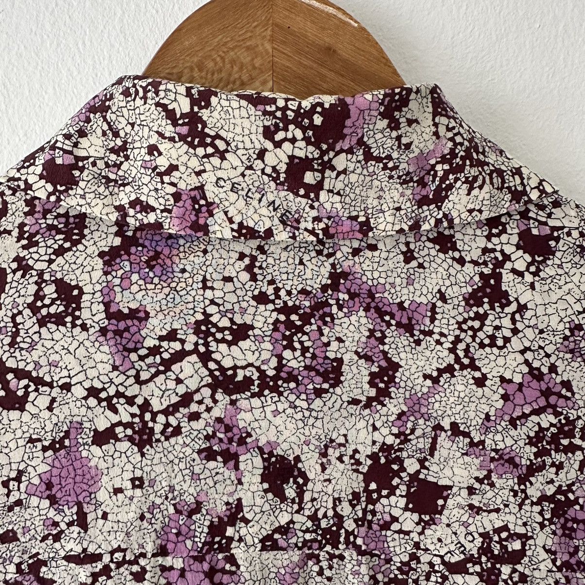 Celine Celine Sakura Snake Print Silk Button Dress Size L / US 10 / IT 46 - 6 Thumbnail