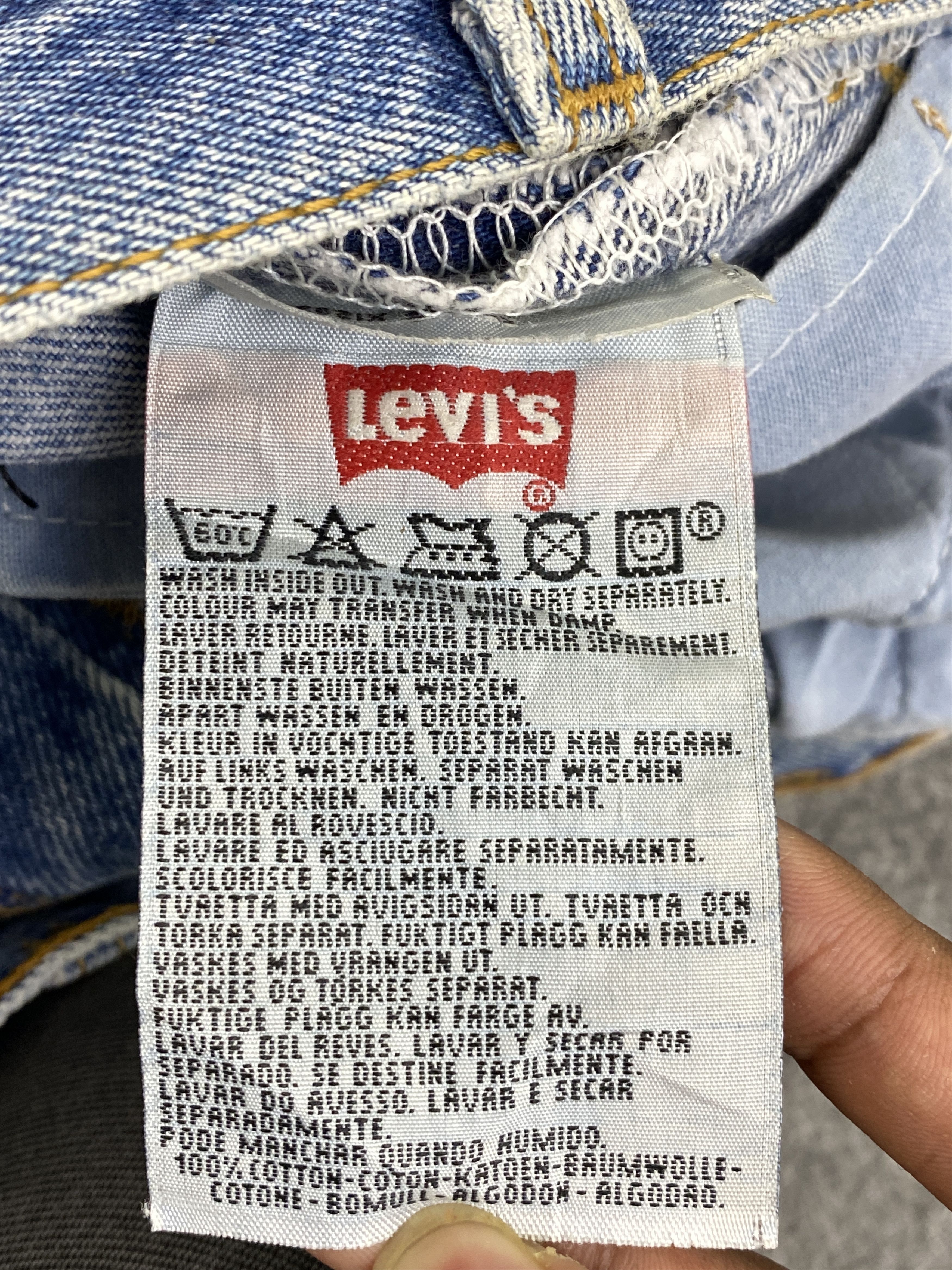 Levi's Vintage 90s Levi's 501 Distressed Faded Blue Jeans DP2849 Size US 32 / EU 48 - 17 Thumbnail