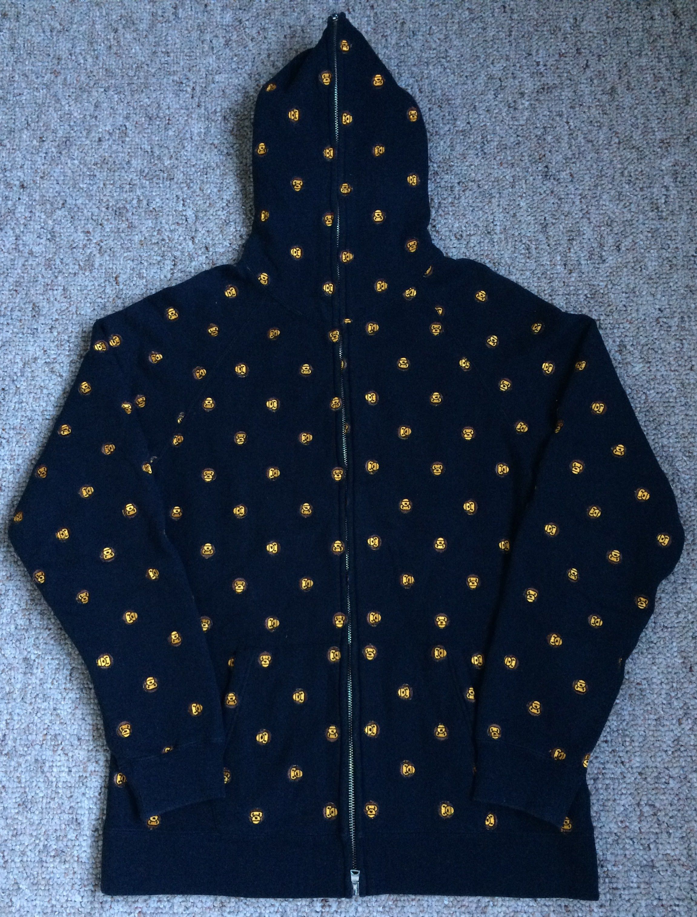 Bape Baby Milo Embroidered Full Zip Hoodie