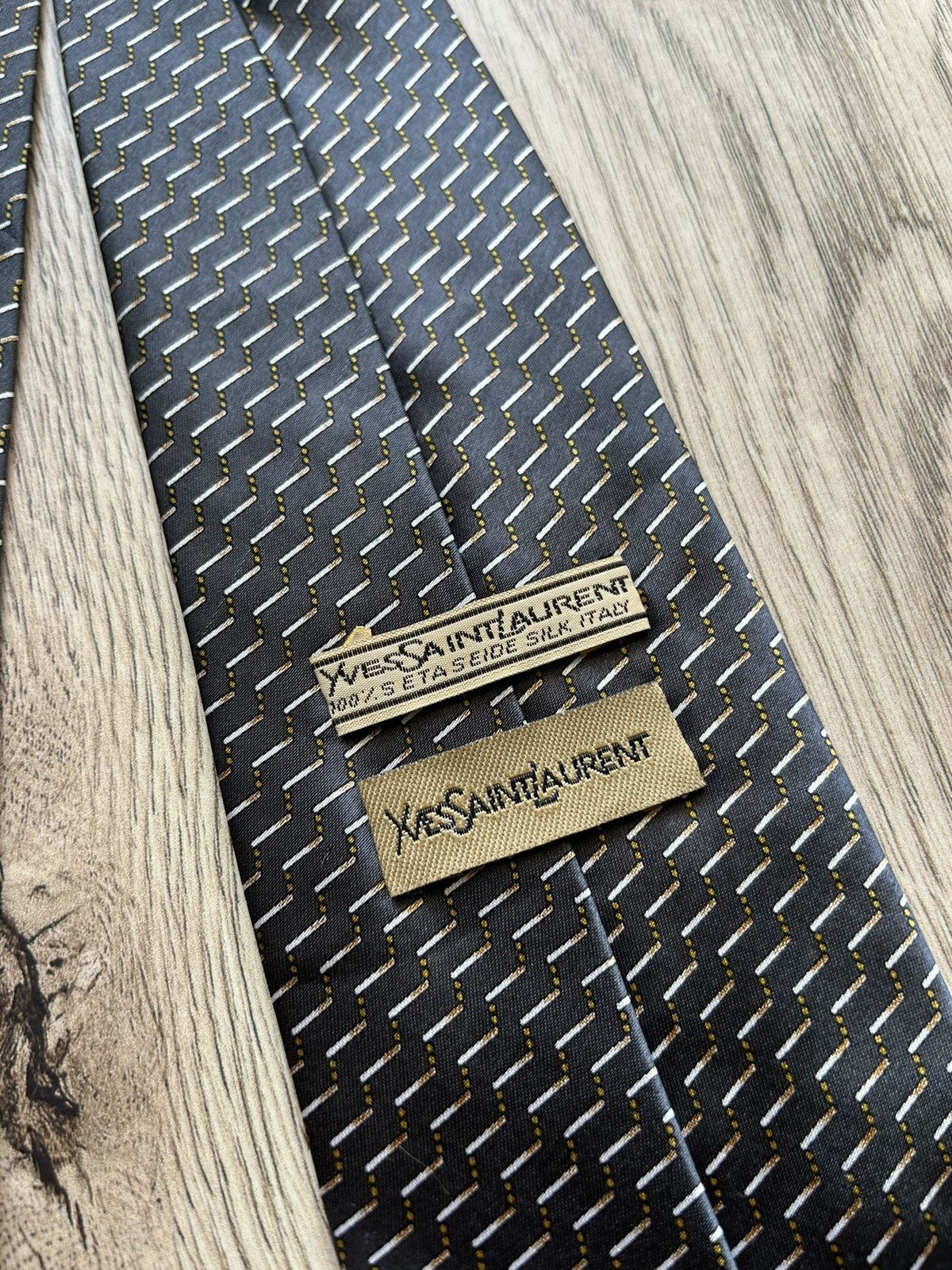 Vintage × Yves Saint Laurent Yves Saint Laurent Silk Pattern Tie Vintage Size ONE SIZE - 7 Thumbnail