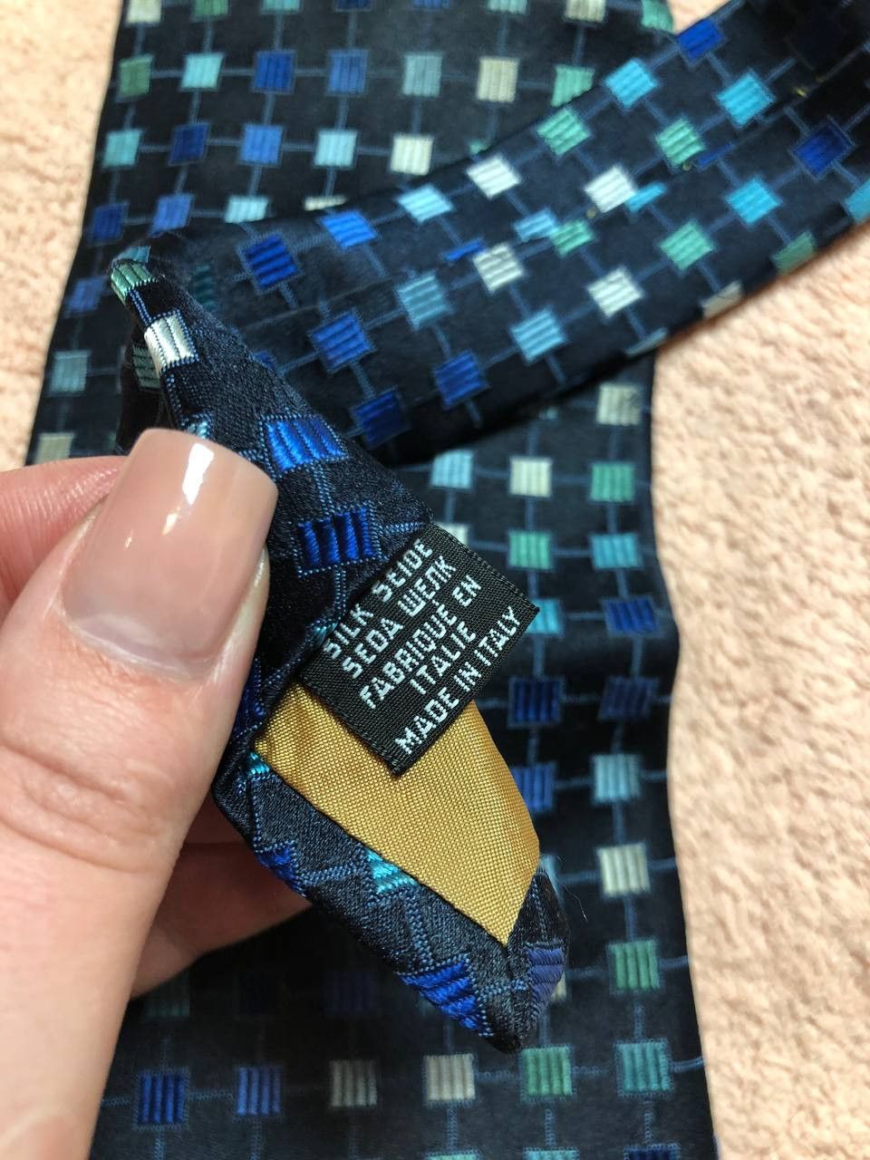 Yves Saint Laurent YVES SAINT LAURENT Silk Luxury Brand Necktie Blue Size ONE SIZE - 4 Thumbnail