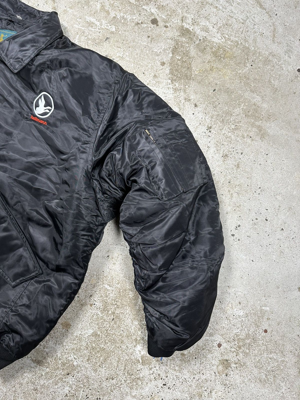 Vintage ‼️ Vintage 90s Black Boxy Bomber Jacket Nylon Rare Size US XL / EU 56 / 4 - 7 Thumbnail