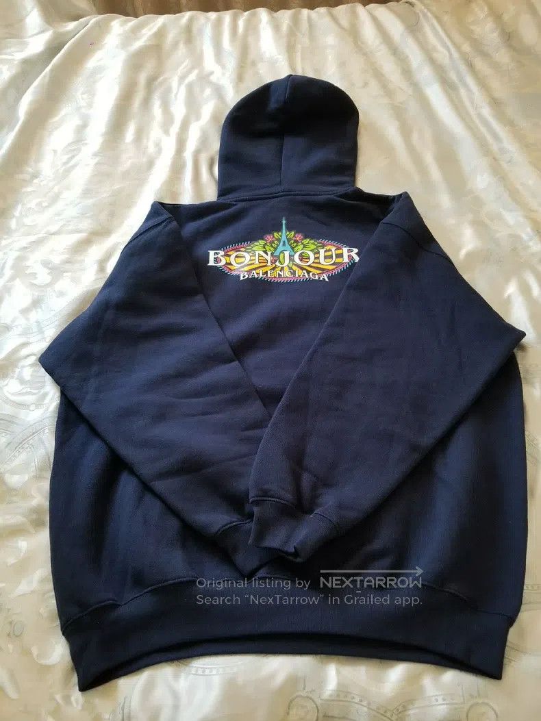 Balenciaga Balenciaga Deep Blue Eiffel Tower Sweatshirt S Size Size US S / EU 44-46 / 1 - 3 Thumbnail