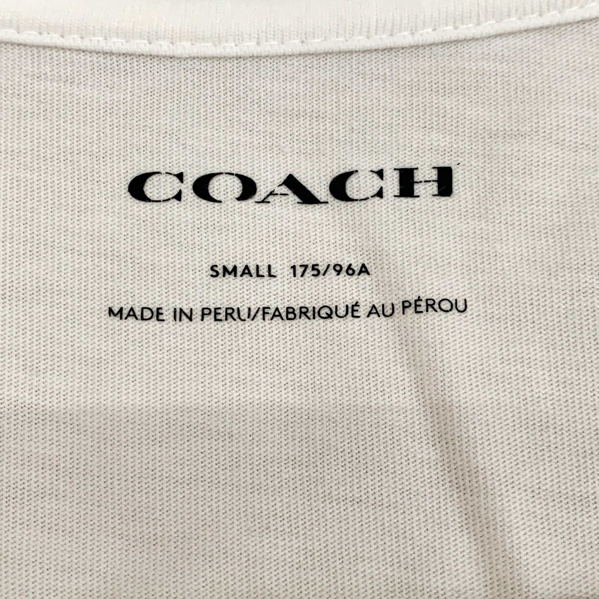 Coach Coach White Logo Print Round-Neck Short-Sleeve T-Shirt Size Size S / US 4 / IT 40 - 2 Thumbnail