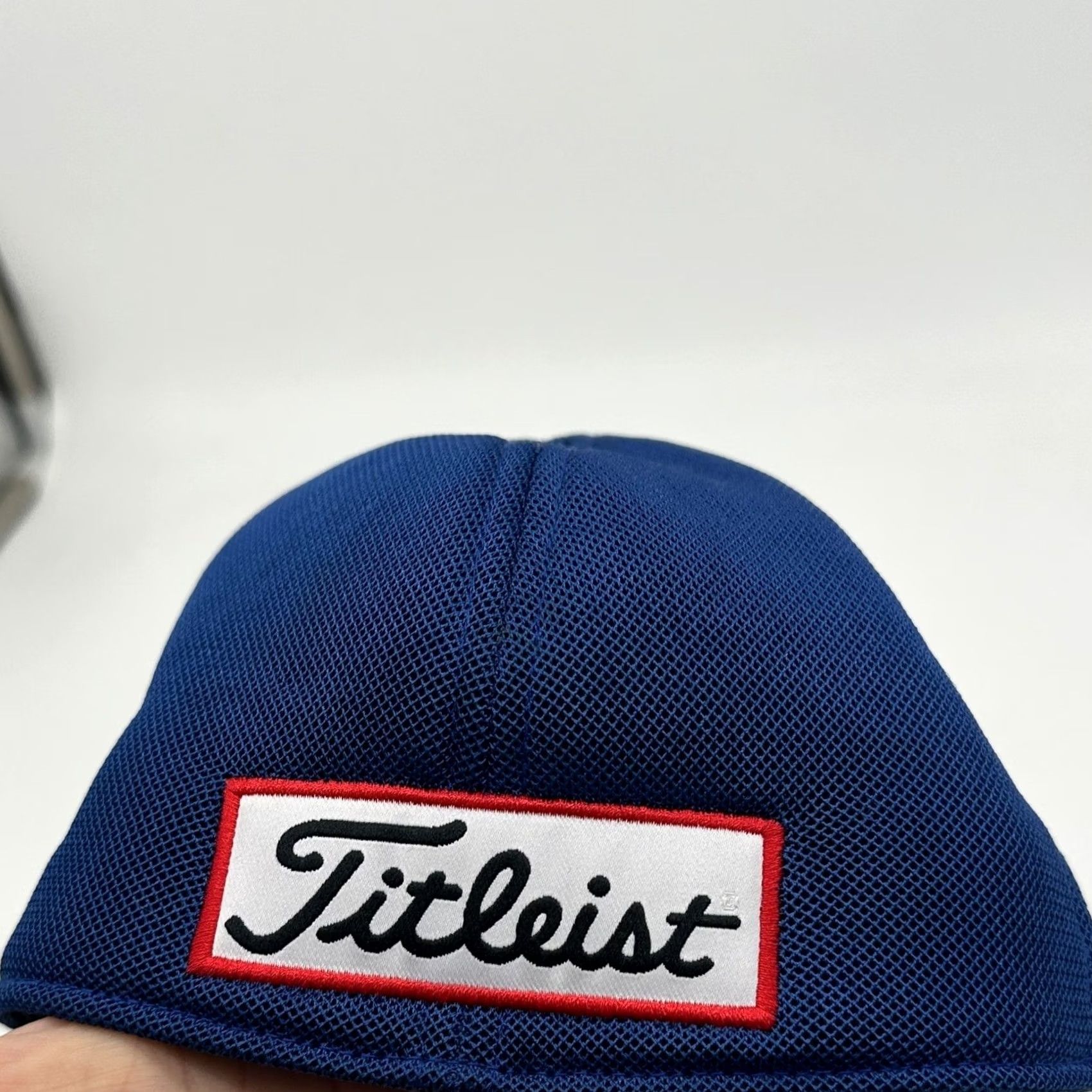 Footjoy FootJoy FJ Pro V1 Baseball Cap Mens Medium-Large Blue Embroidered Titleist Golf Cap Size ONE SIZE - 3 Thumbnail