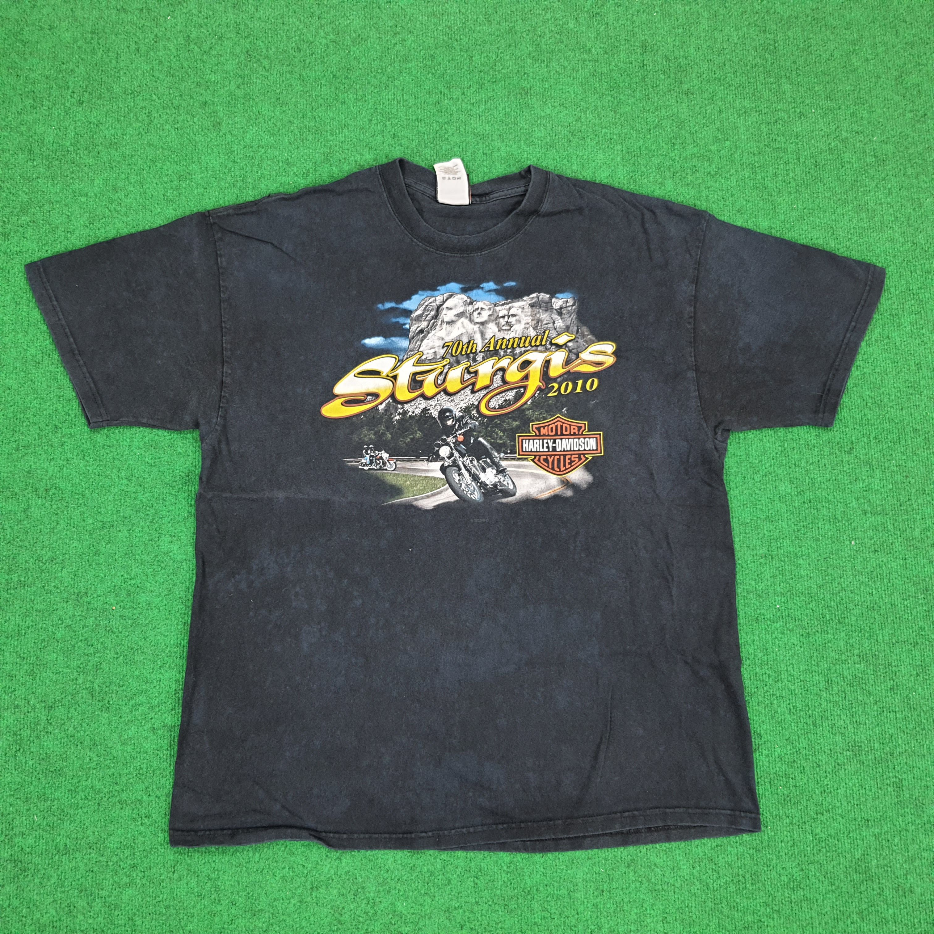 Harley Davidson × Vintage Vintage Harley Davidson Sturgis 2010 T-shirt Size US XL / EU 56 / 4 - 1 Thumbnail