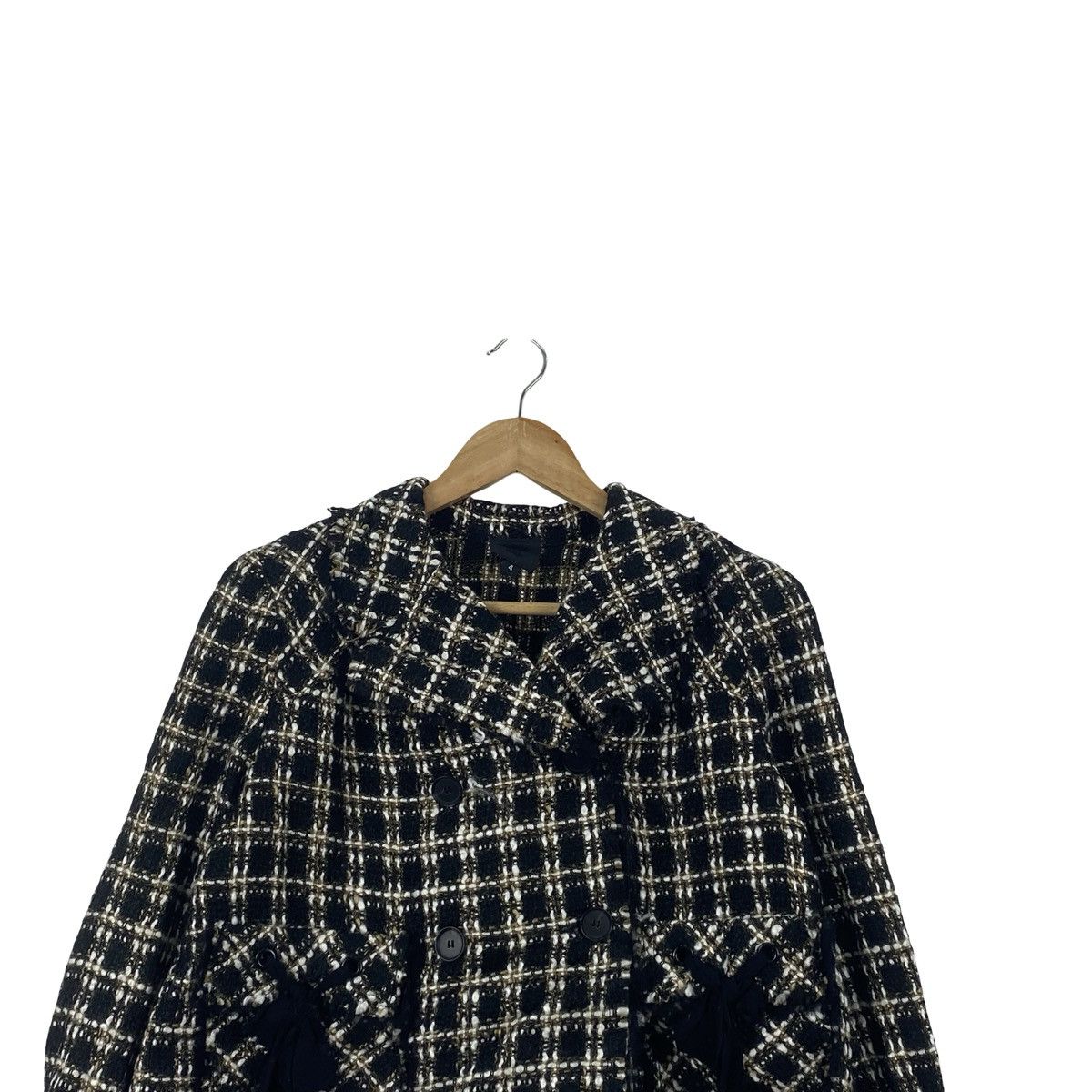 Vintage Vintage JOSEPHINE CHAUS Tweed Cropped Jacket Size S / US 4 / IT 40 - 2 Thumbnail