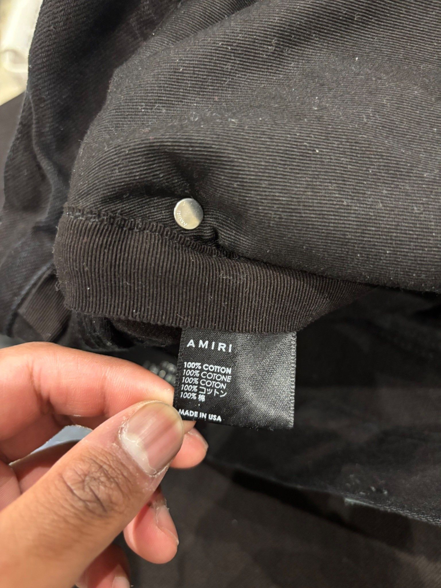 Amiri Amiri Five Pocket Straight Jeans Black Size US 31 - 5 Thumbnail