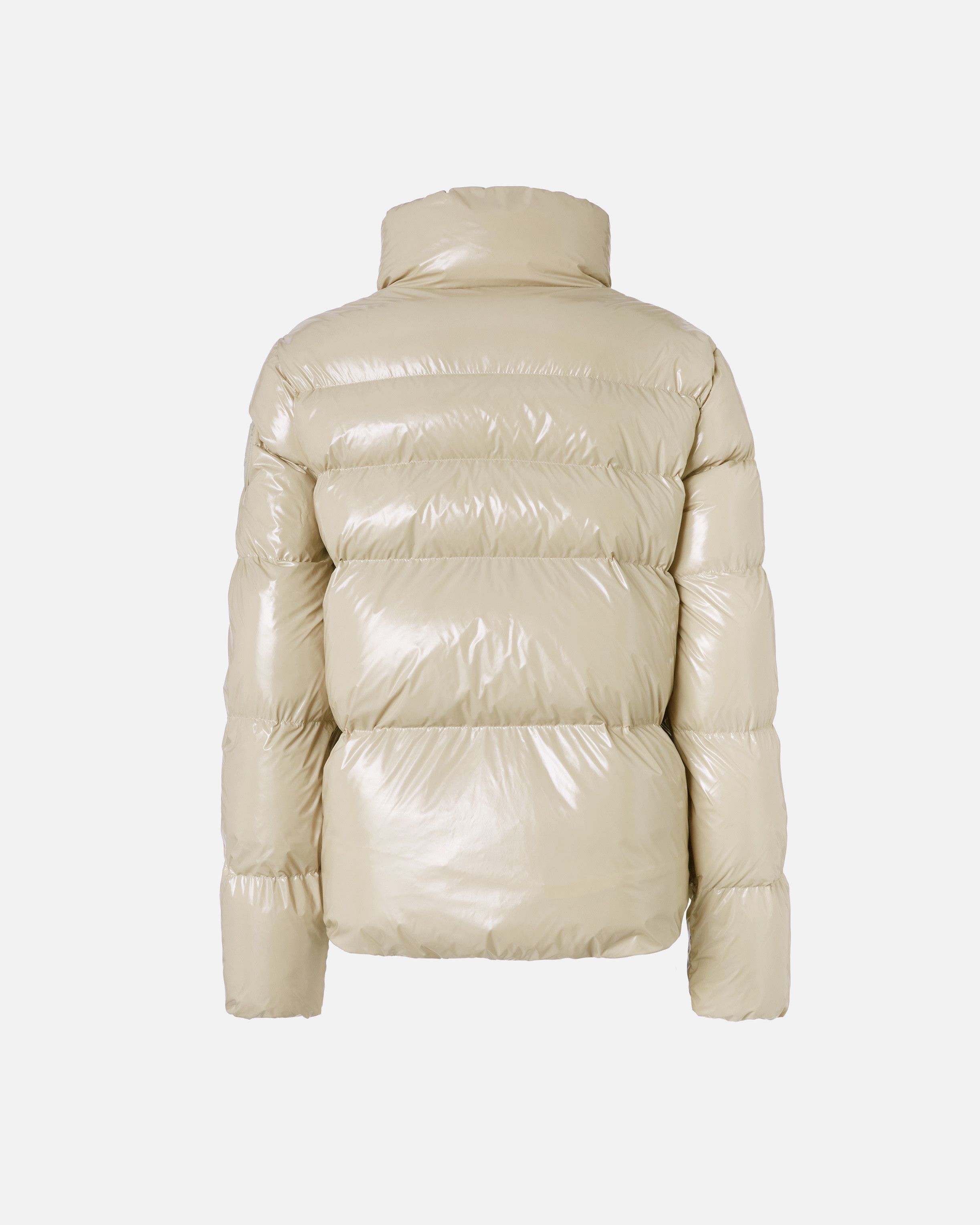 Pinko o1s22i1n0824 Crystal Nylon Down Jacket in Beige Size S / US 4 / IT 40 - 2 Thumbnail