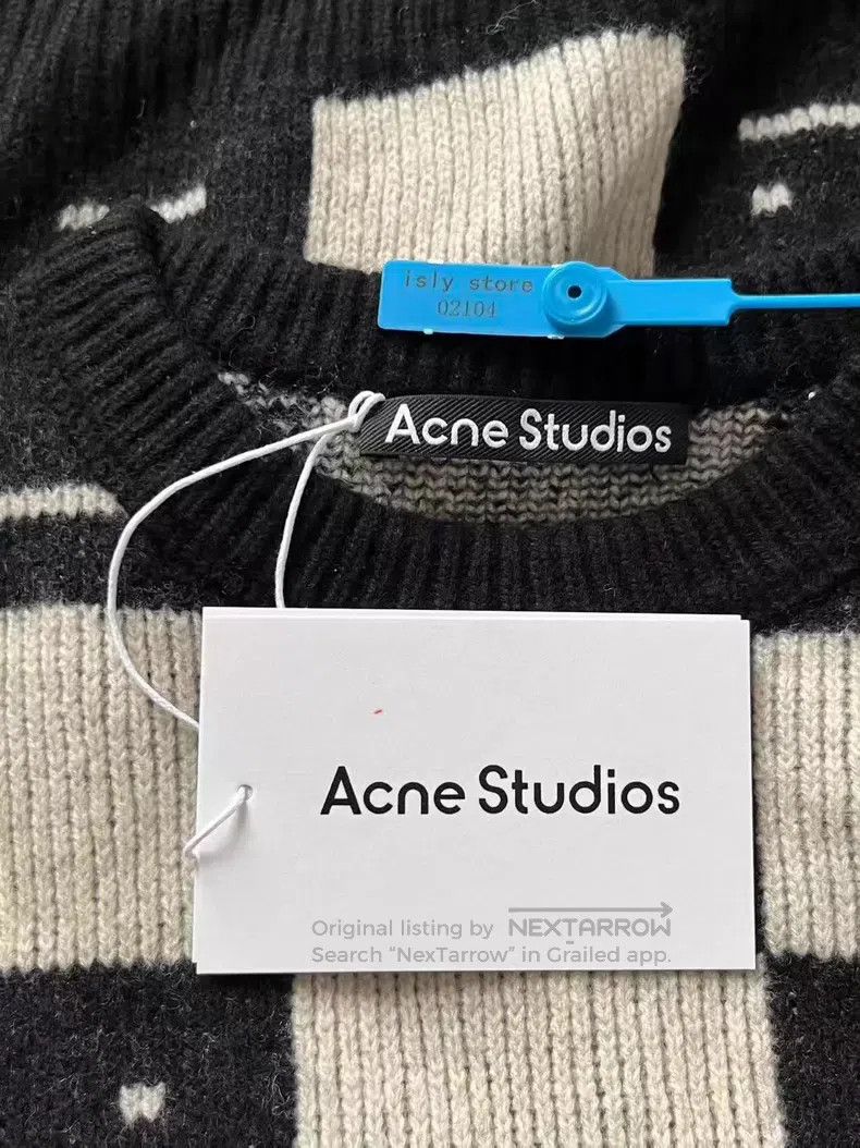 Acne Studios Acne Studios Expression Plaid Crew Neck Long Sleeve Wool S Size XS / US 0-2 / IT 36-38 - 4 Thumbnail