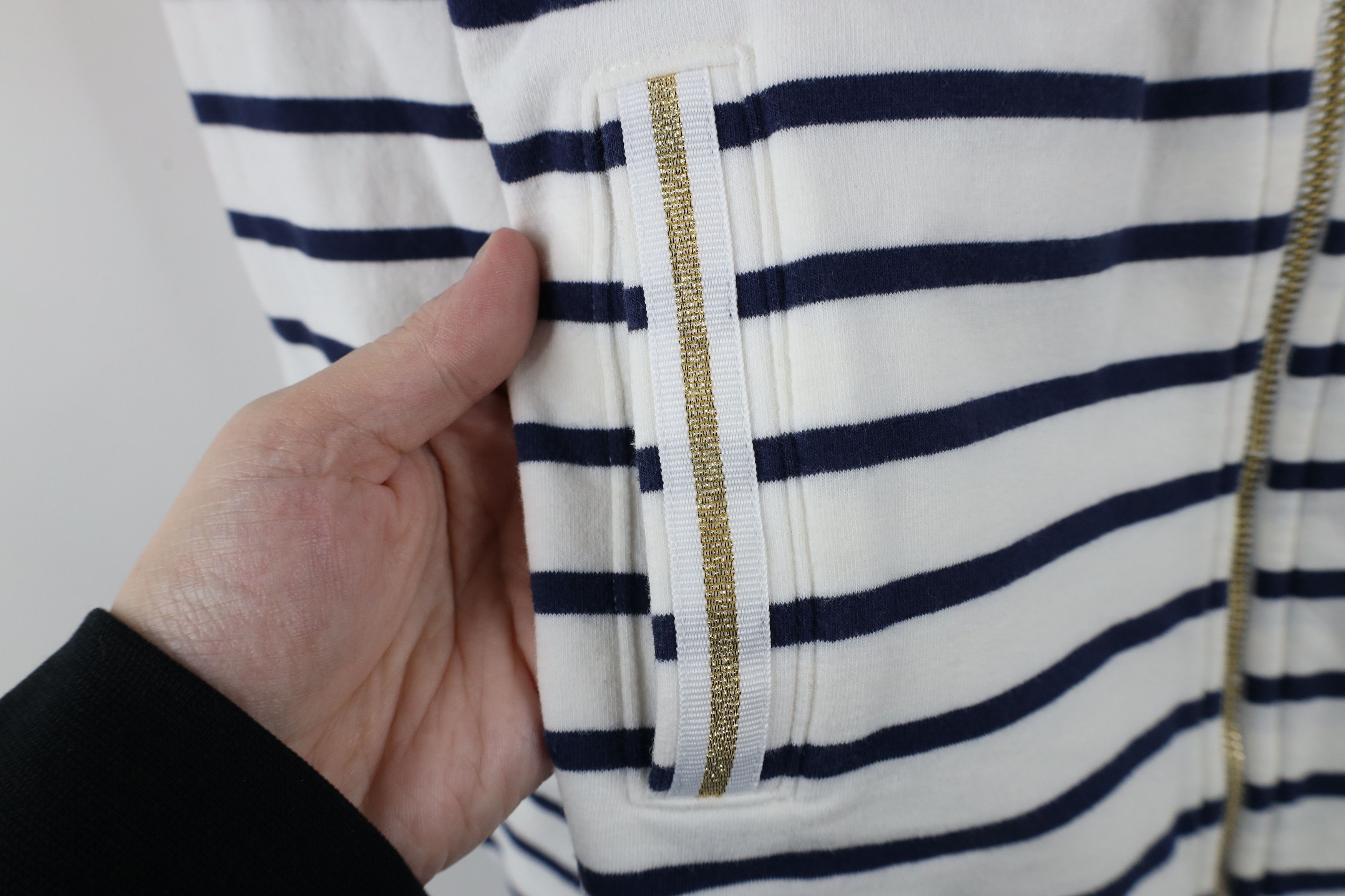 Lilly Pulitzer × Vintage Lilly Pulitzer Bennett Striped French Terry Full Zip Jacket Size S / US 4 / IT 40 - 4 Thumbnail