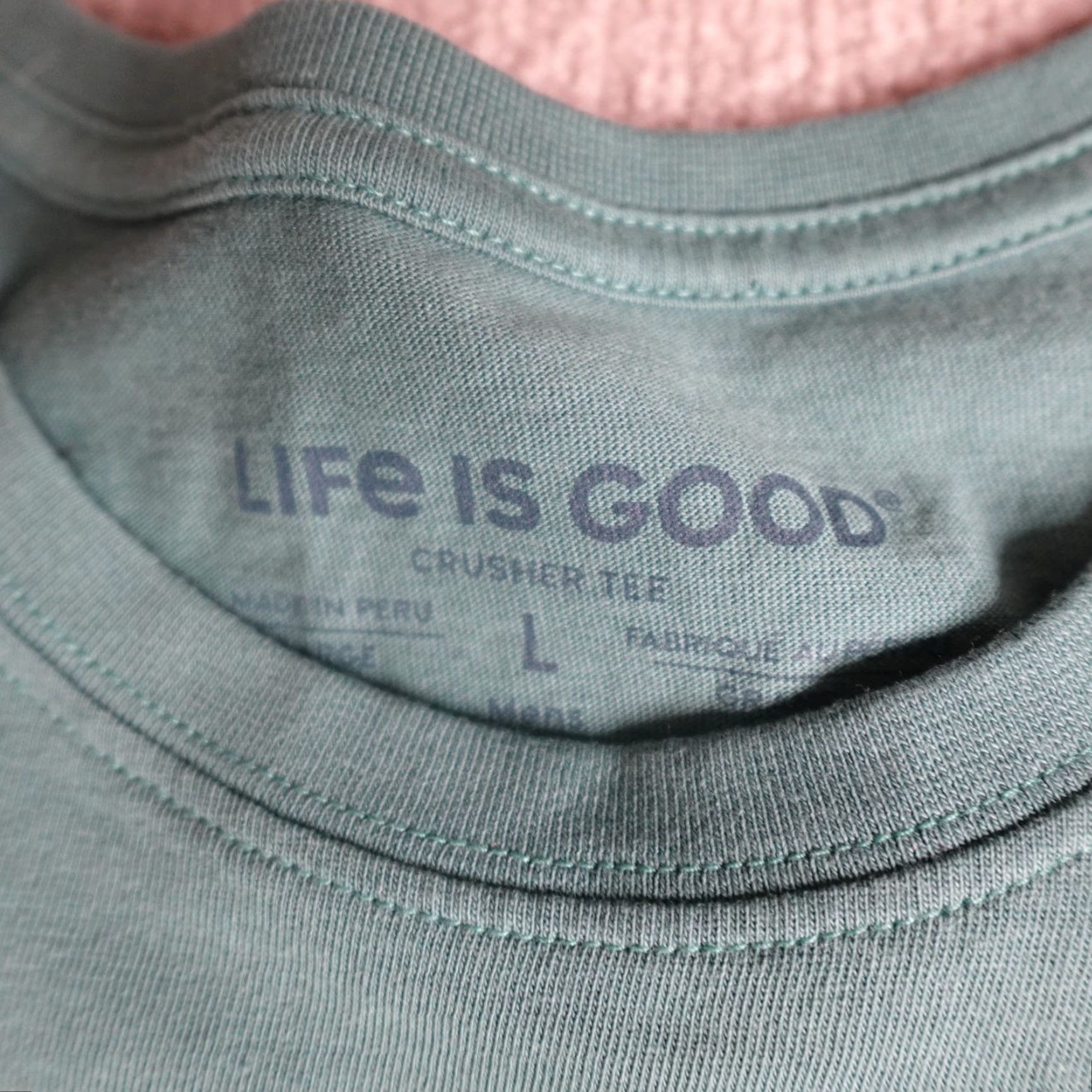 Life is Good Life is Good Shirt Long Sleeve Green Christmas Men L Green Crew Neck Christmas Theme Regular Size Life is Good Shirt Size US L / EU 52-54 / 3 - 3 Thumbnail