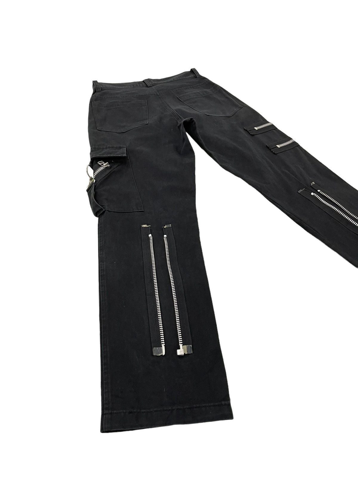 Japanese Brand Bondage Pant Secret Agent Japan Multi Zipped Slim 6🟦7 Size US 28 / EU 44 - 2 Thumbnail