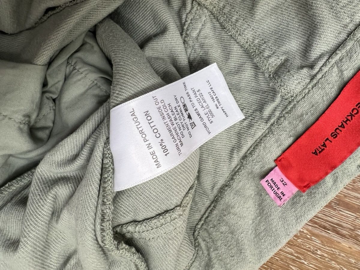 Eckhaus Latta Eckhaus Latta Green Laced Trousers Size 32" / US 10 / IT 46 - 5 Thumbnail
