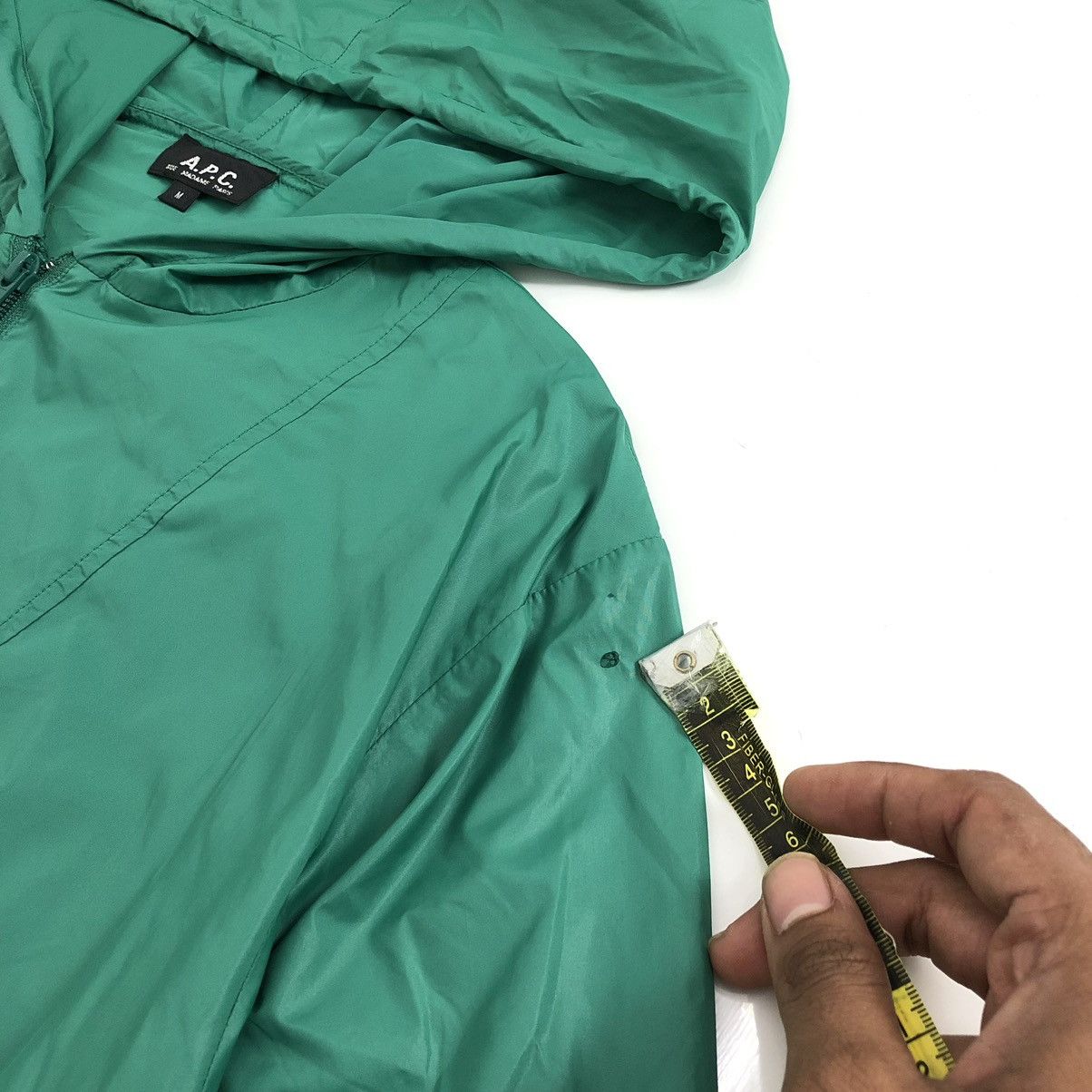 A.P.C. × Designer A.P.C Paris Packable Parachute Light Anorak Jacket Size US M / EU 48-50 / 2 - 17 Thumbnail