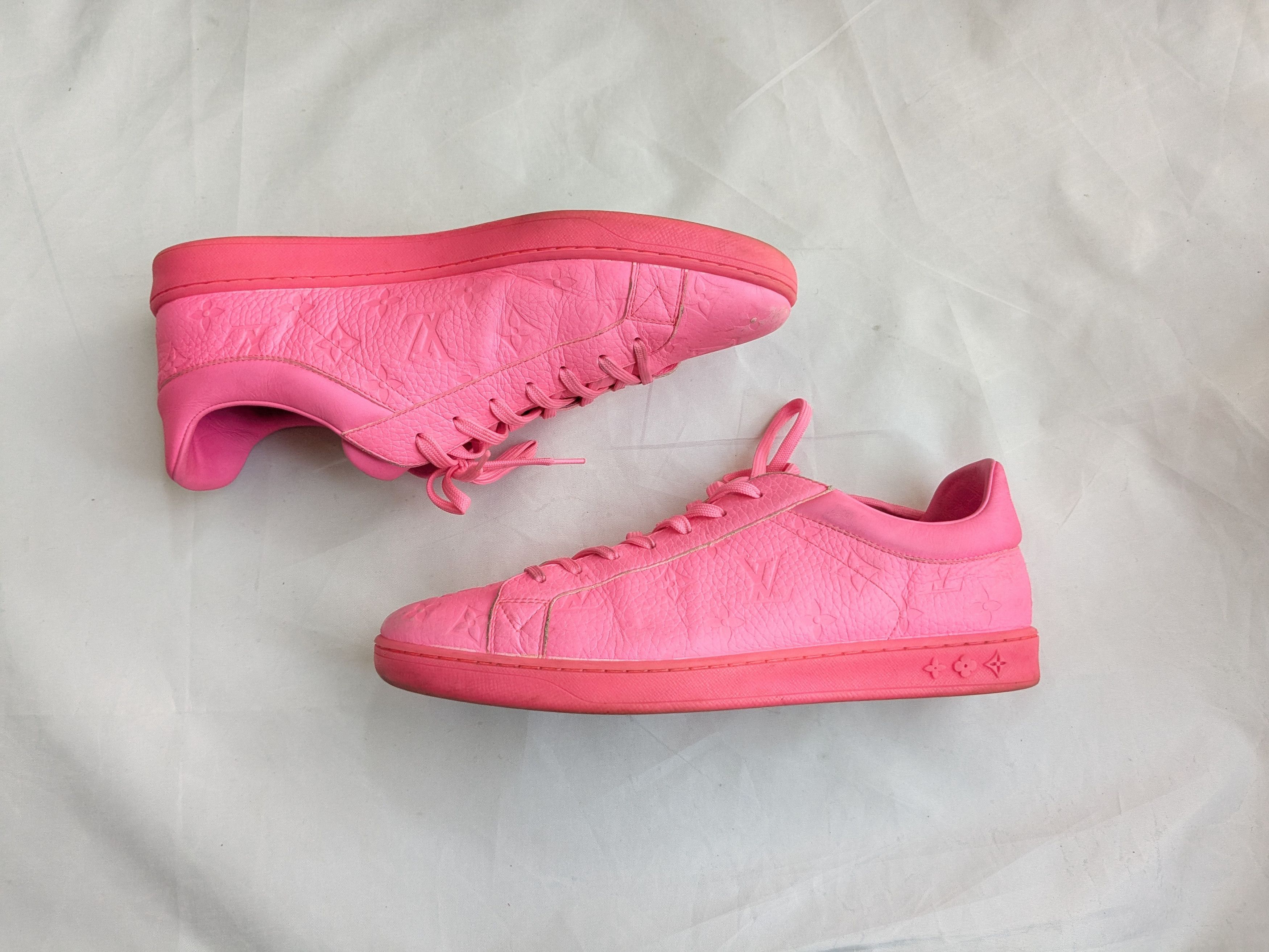 Louis Vuitton Louis Vuitton Monogram Sneakers Pink 10.5 Logo Size US 10.5 / EU 43-44 - 1 Thumbnail