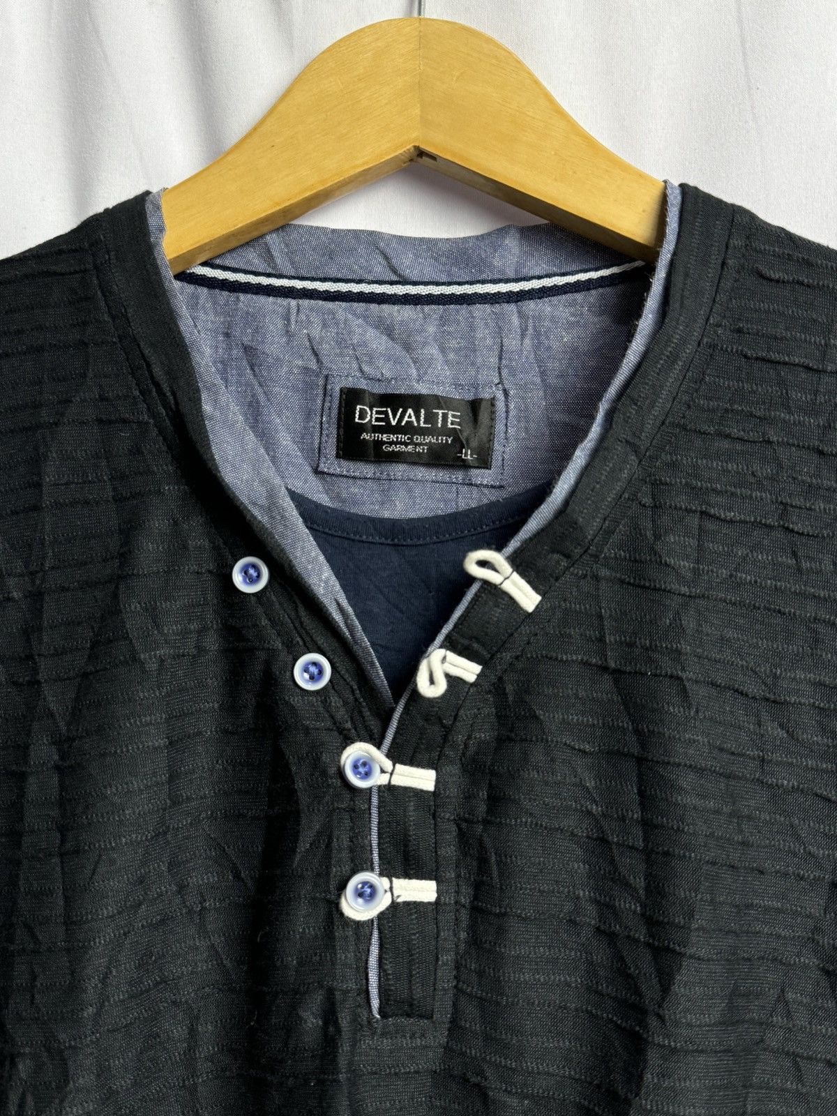 If Six Was Nine × Japanese Brand × Le Grande Bleu (L.G.B.) Delvate Distressed Japanese Style Stripe Long Sleeve Size US L / EU 52-54 / 3 - 3 Thumbnail